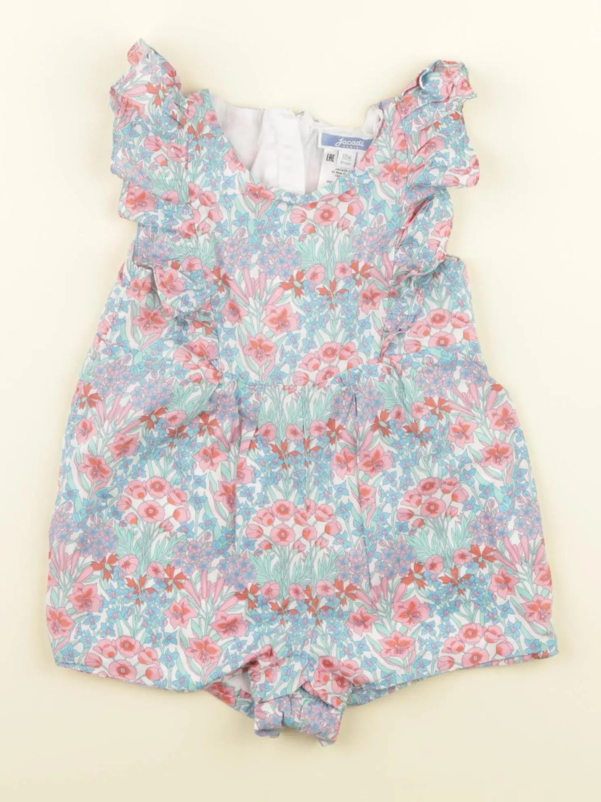 Jacadi - combinaison liberty multicolore - 18 mois