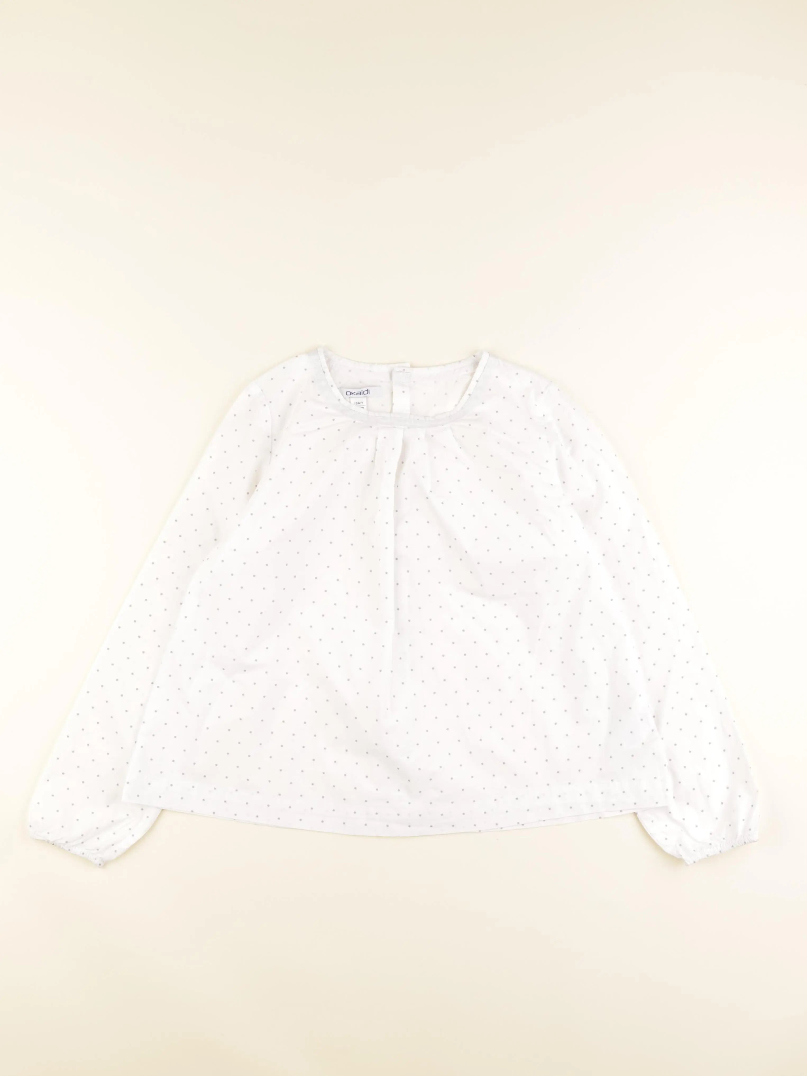 Okaidi - blouse blanc - 10 ans