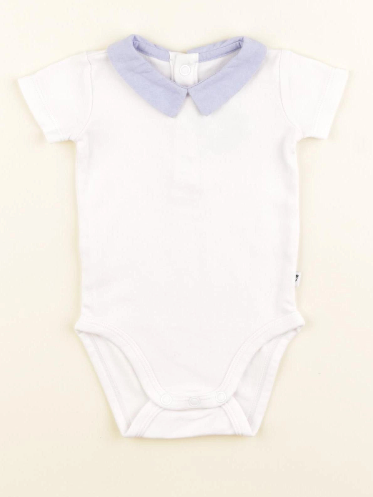 Jacadi - body à col blanc - 1 mois