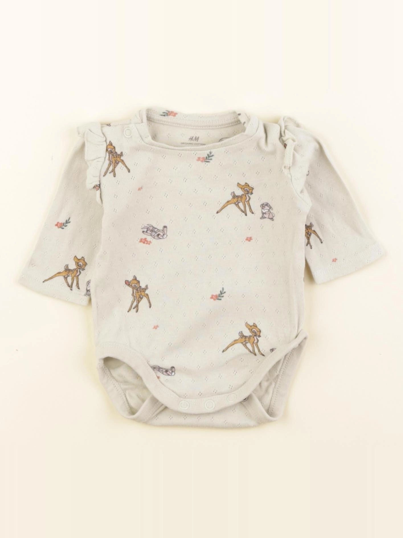 H&M - body vert - 1/2 mois