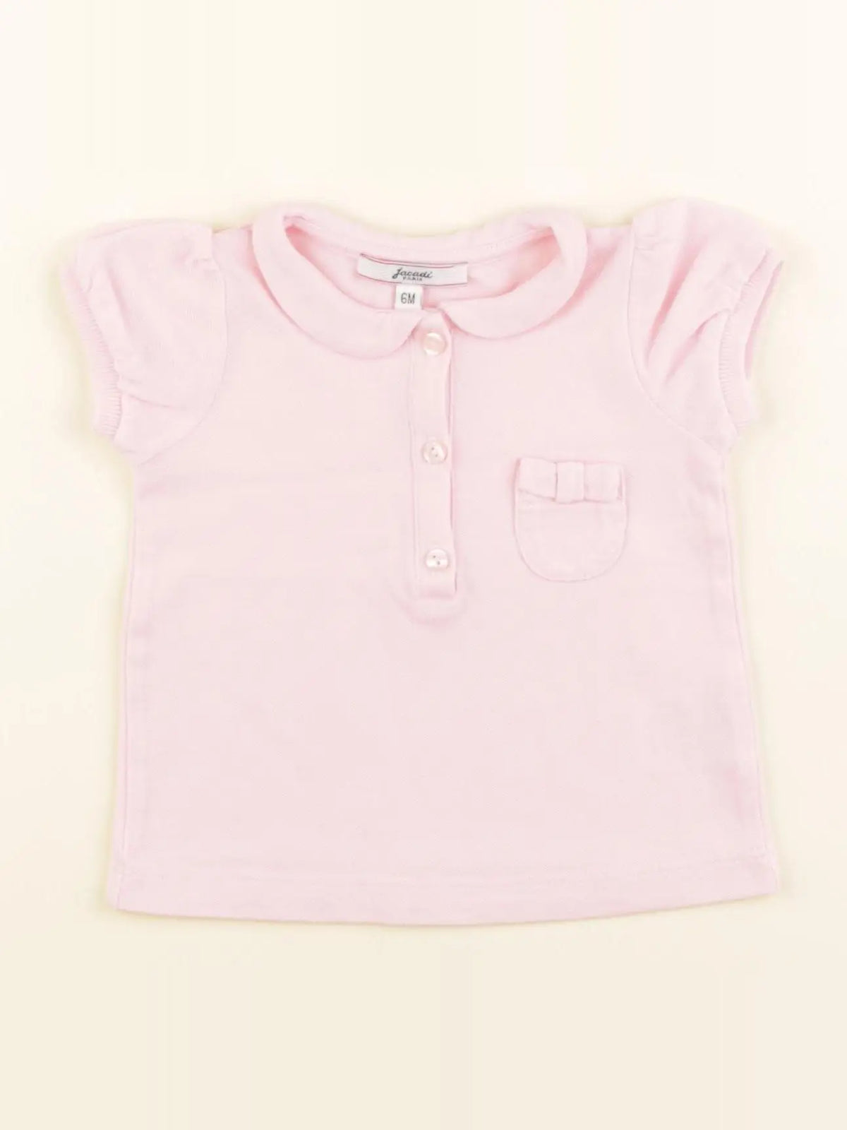Jacadi - polo rose - 6 mois