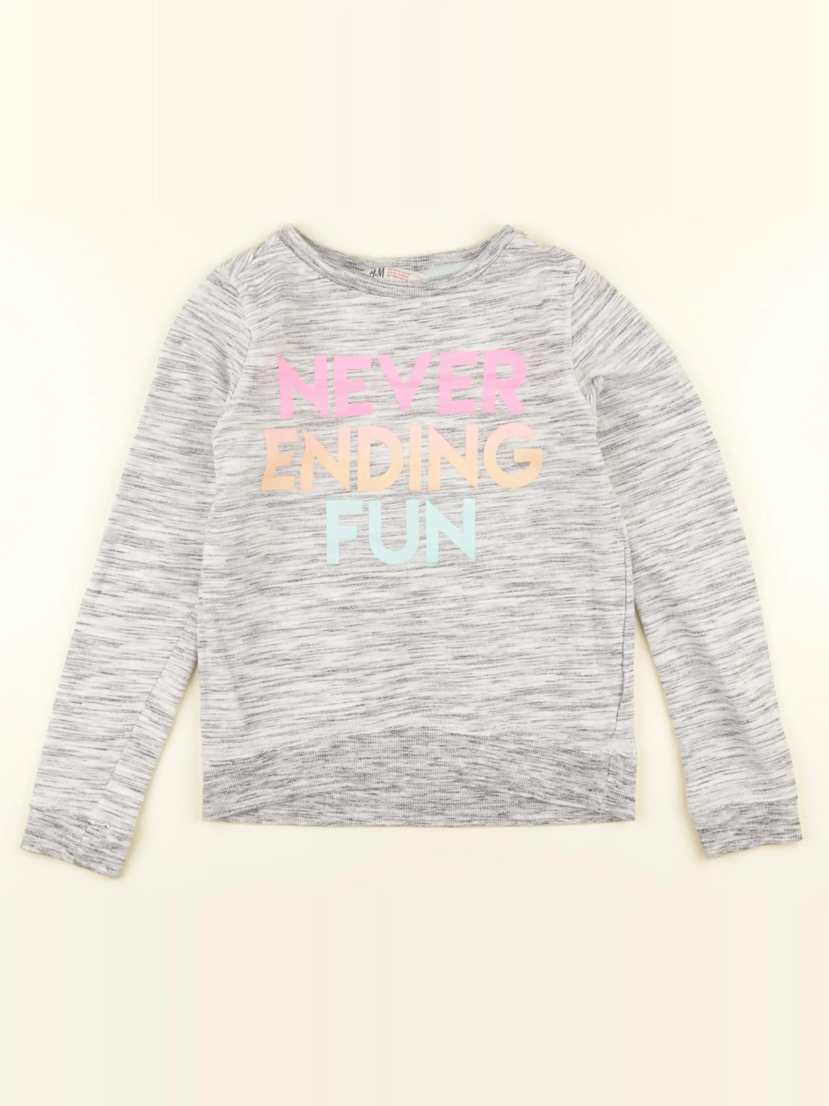 H&M - sweat gris - 6/10 ans