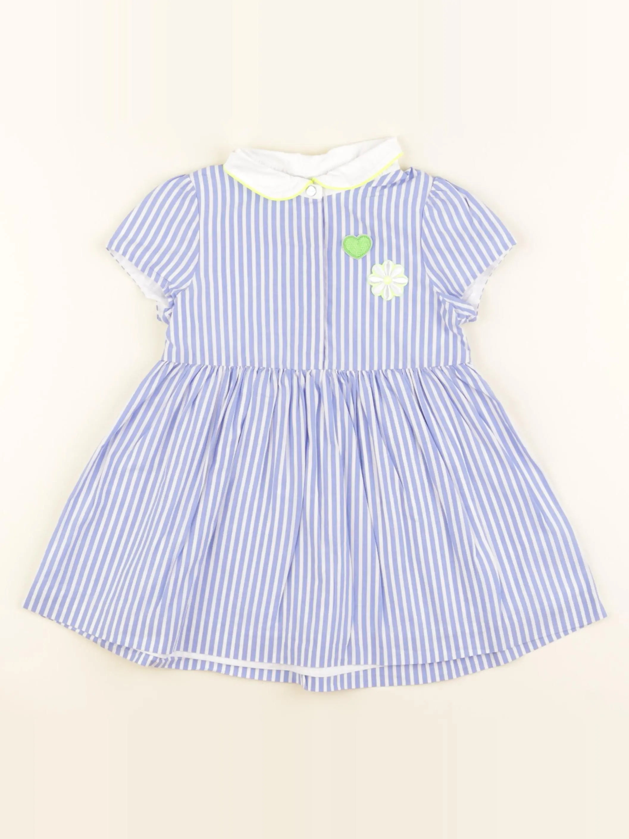 Jacadi - robe bleu, blanc - 24 mois