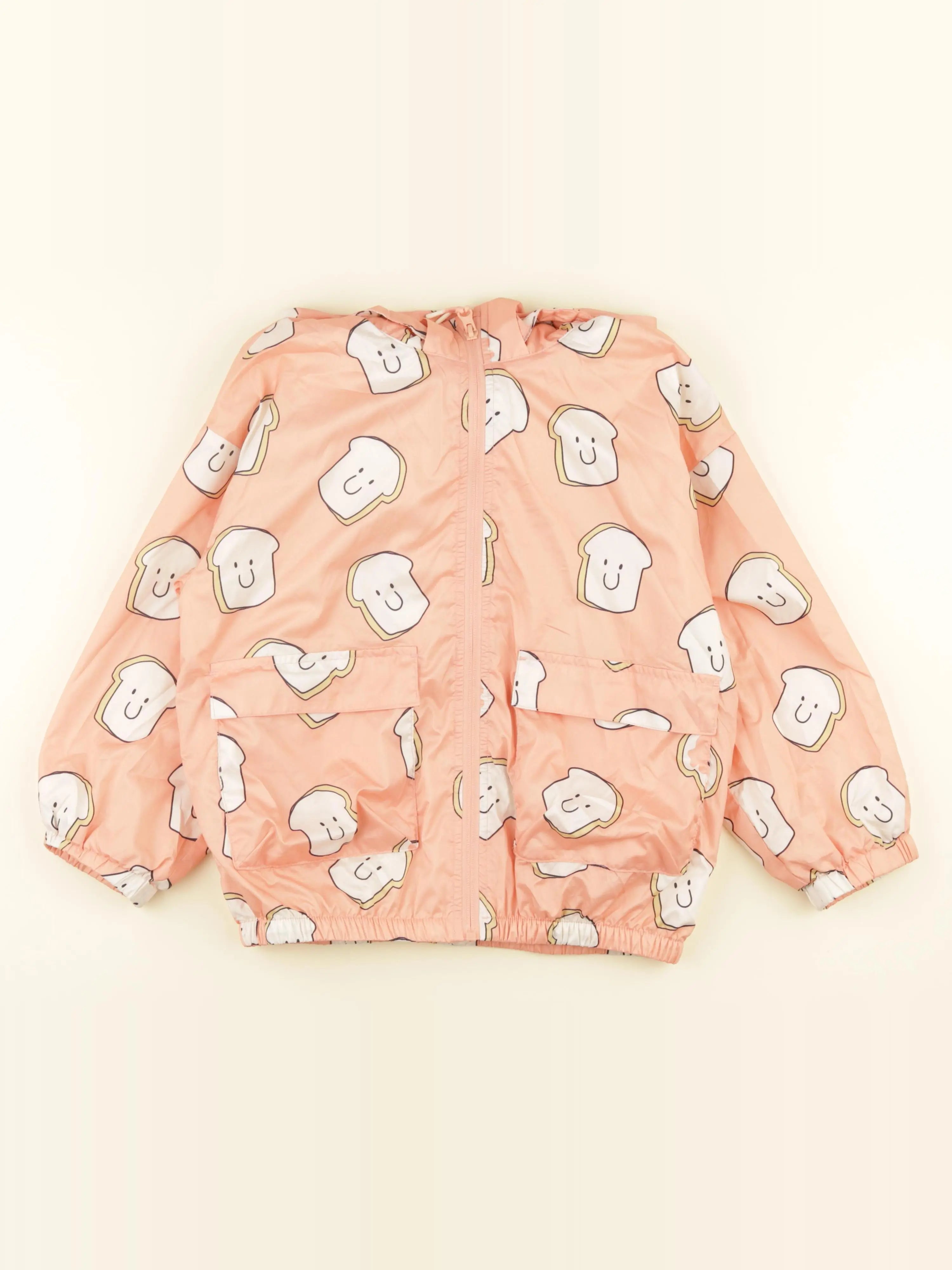 H&M - coupe-vent orange - 6/8 ans