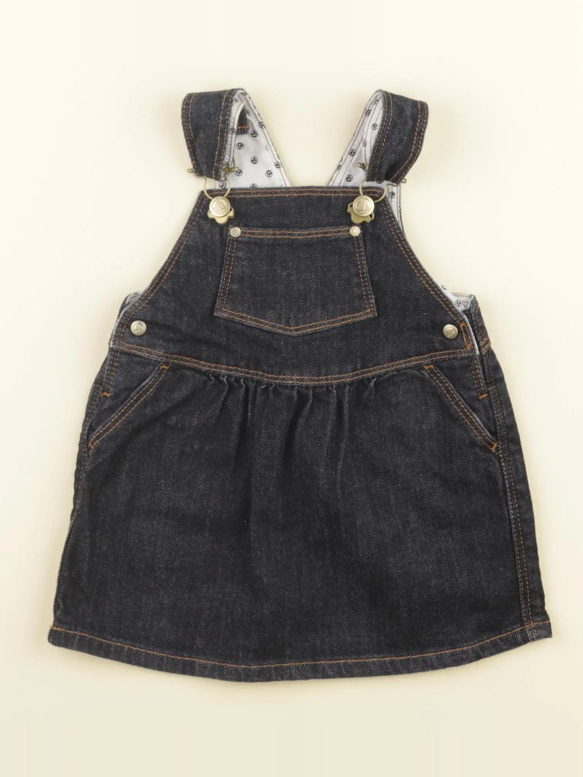 Petit Bateau - robe bleu - 12 mois