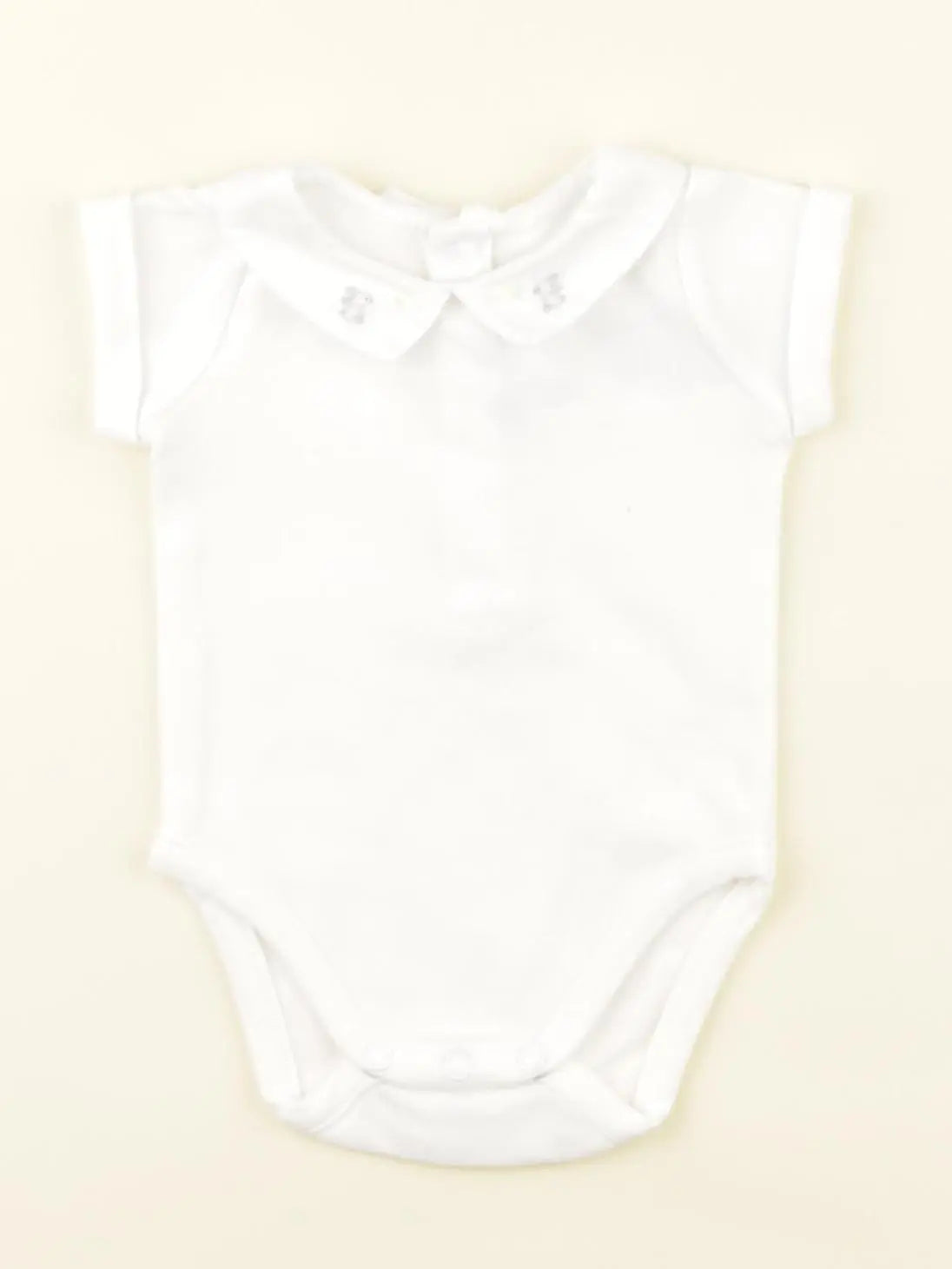 Jacadi - body à col blanc - 1 mois