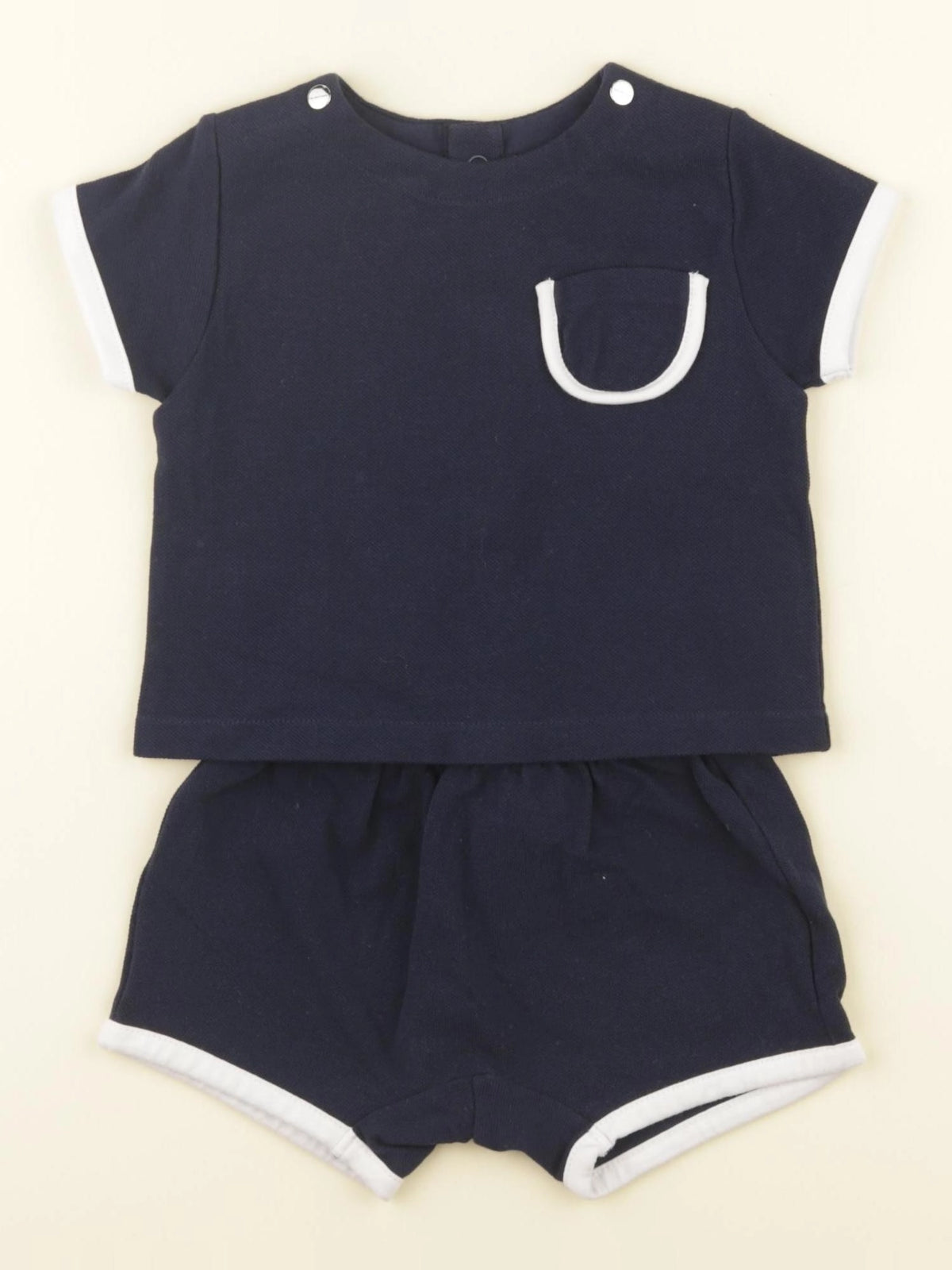 Jacadi - ensemble bleu - 6 mois