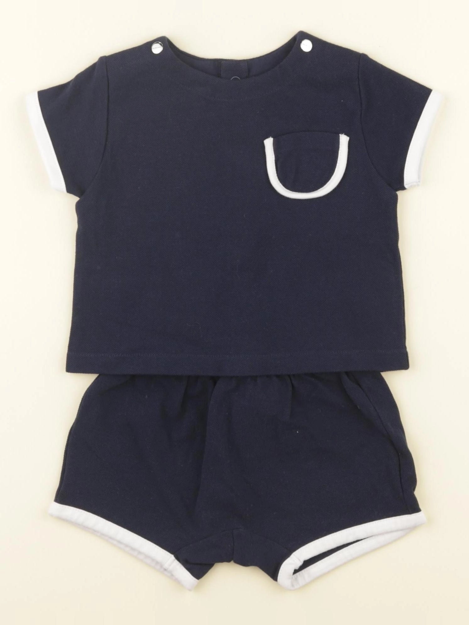 Jacadi - ensemble bleu - 6 mois