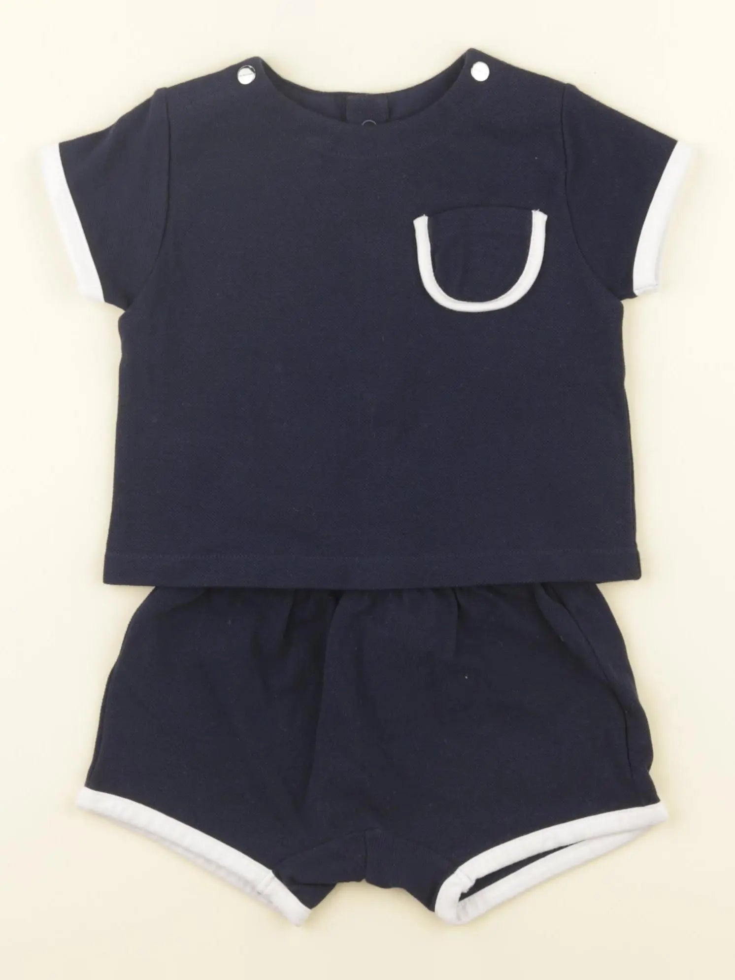 Jacadi - ensemble bleu - 6 mois