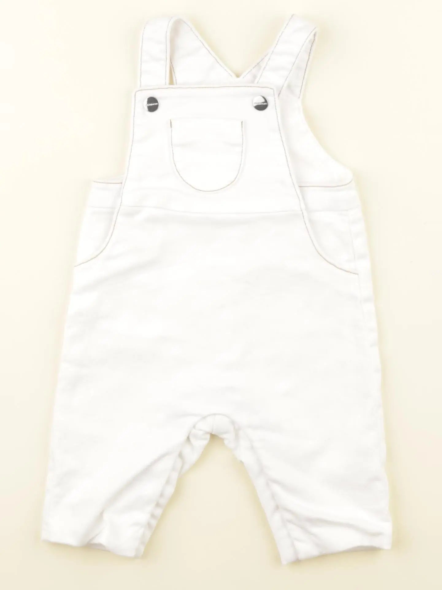 Jacadi - salopette blanc - 3 mois