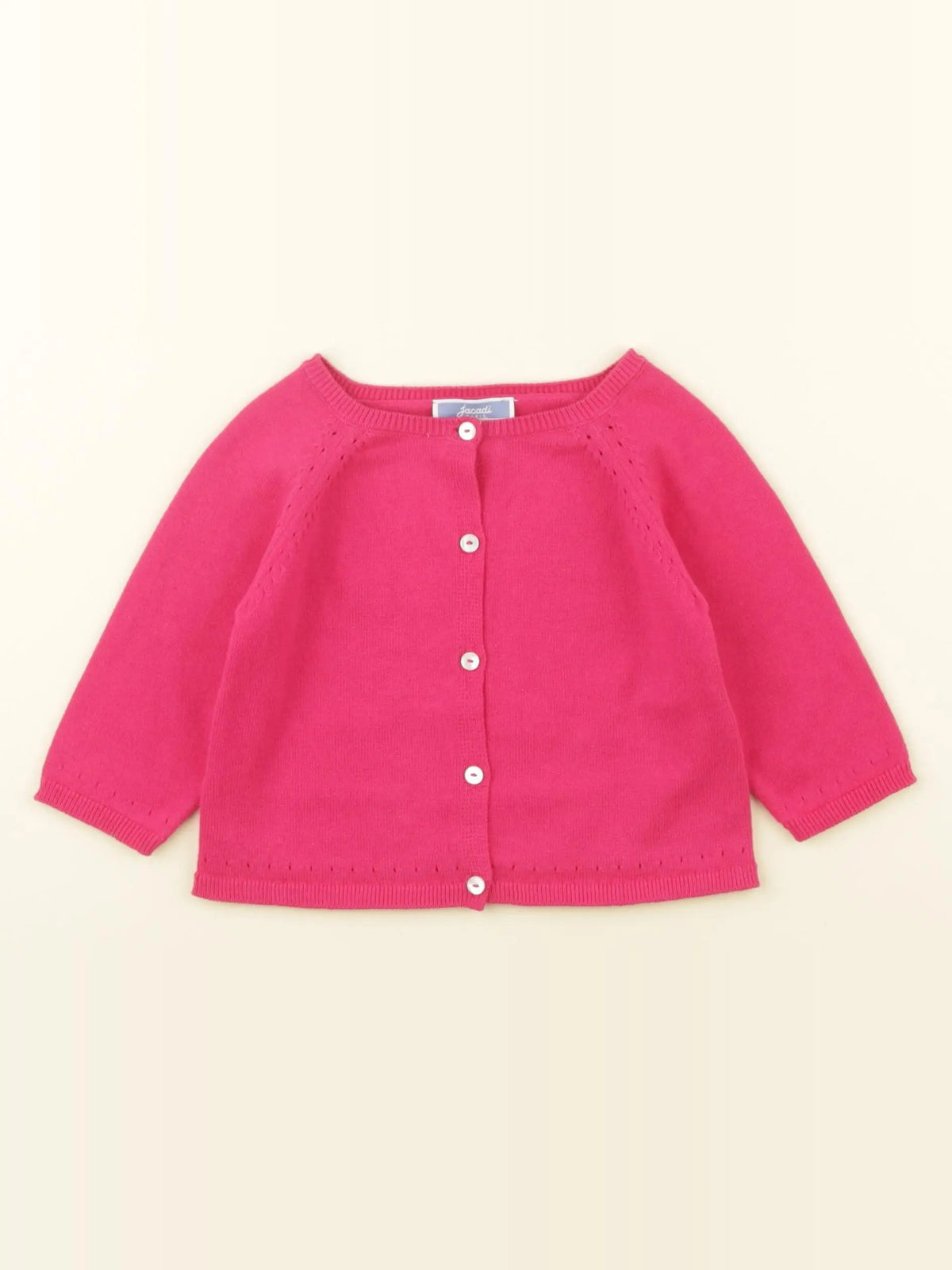 Jacadi - gilet rose - 6 mois
