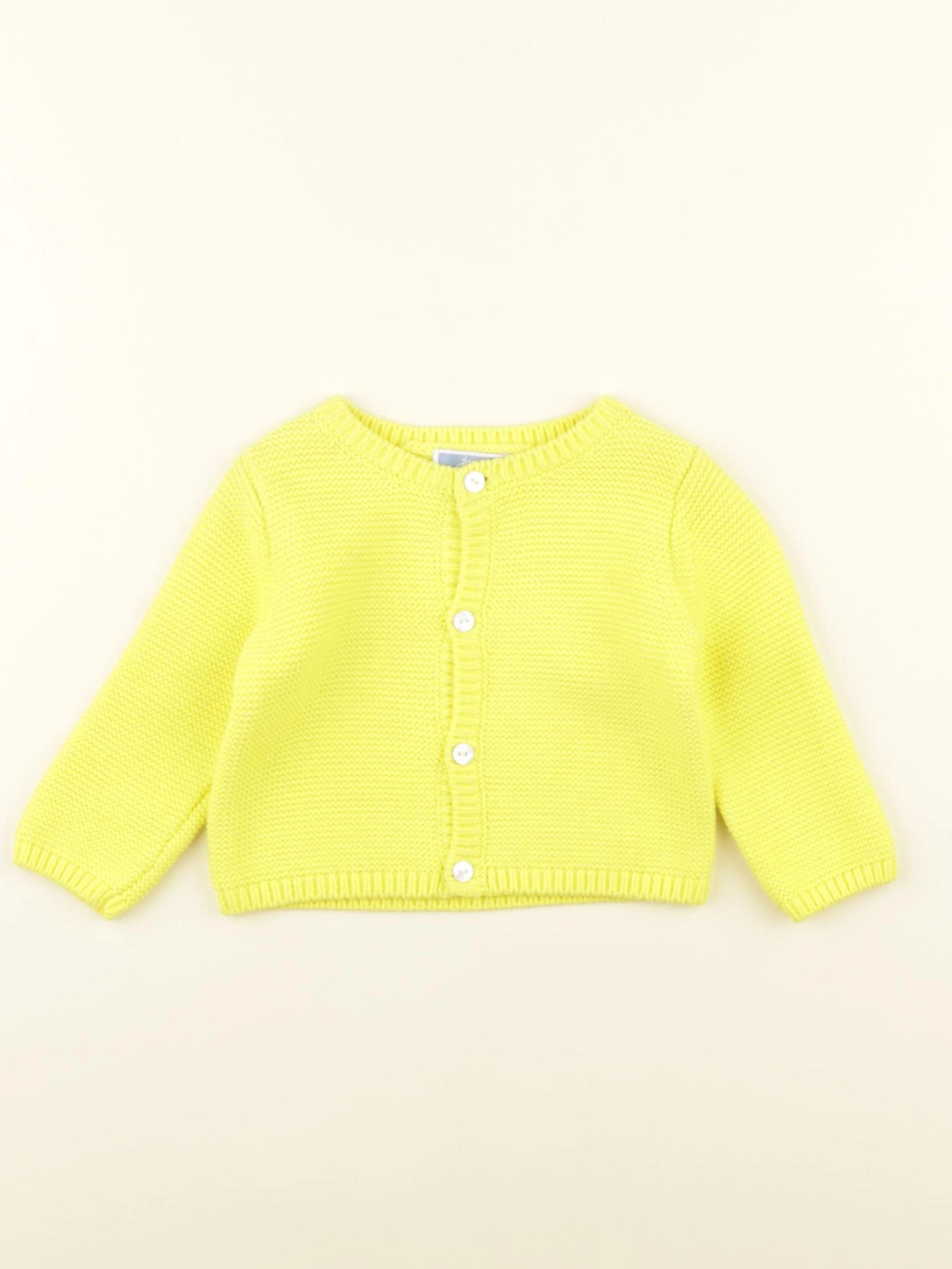 Jacadi - gilet jaune - 6 mois