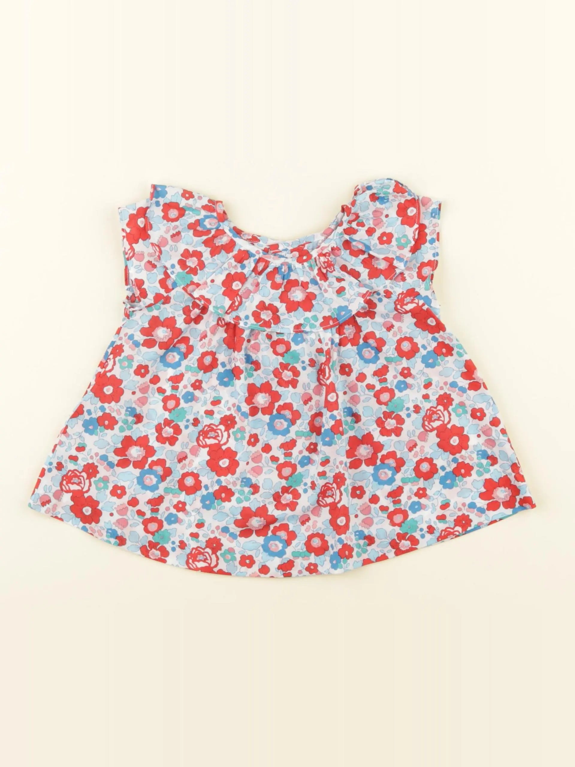 Jacadi - blouse liberty multicolore - 12 mois