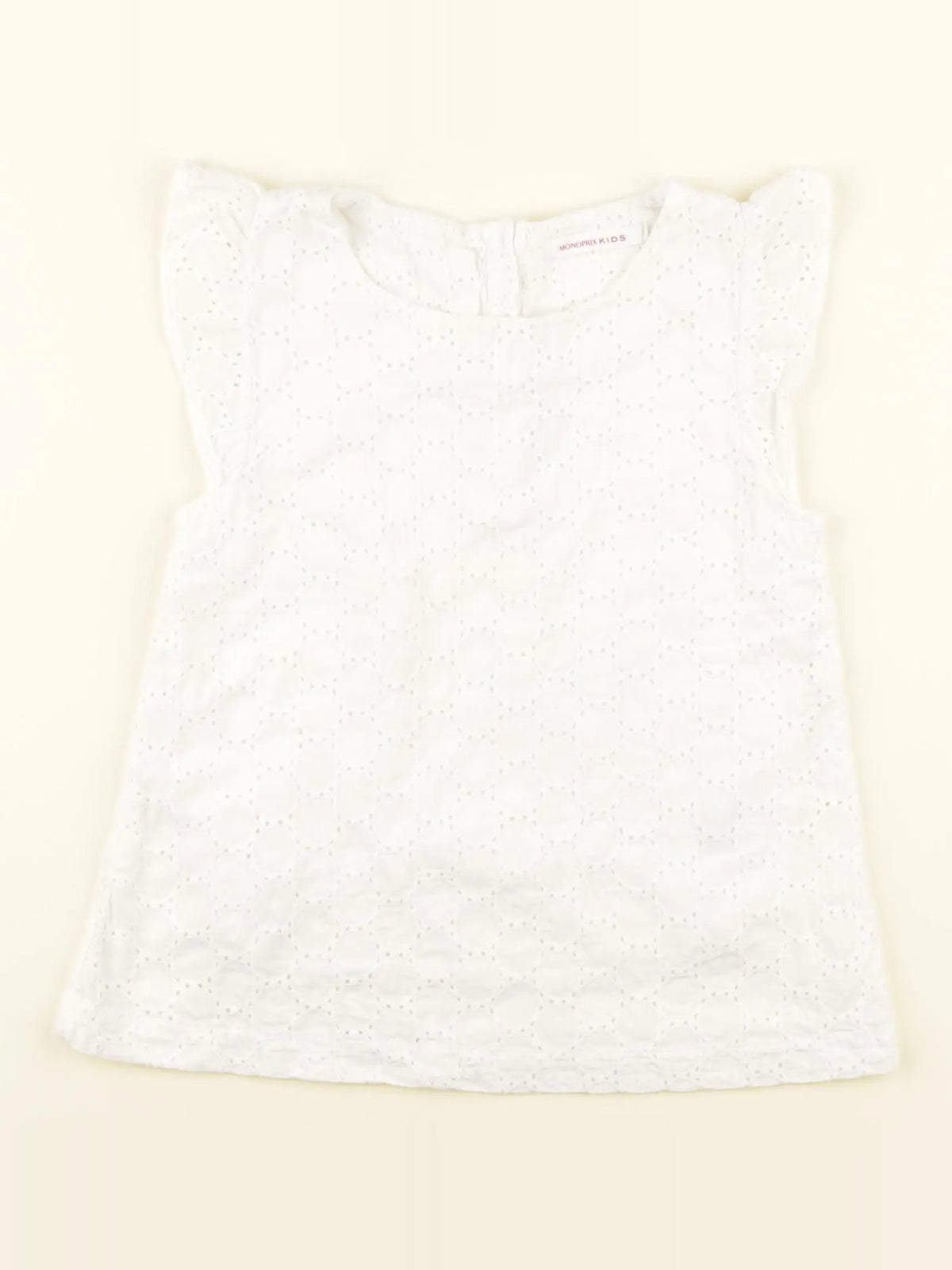 Monoprix - blouse blanc - 6 ans