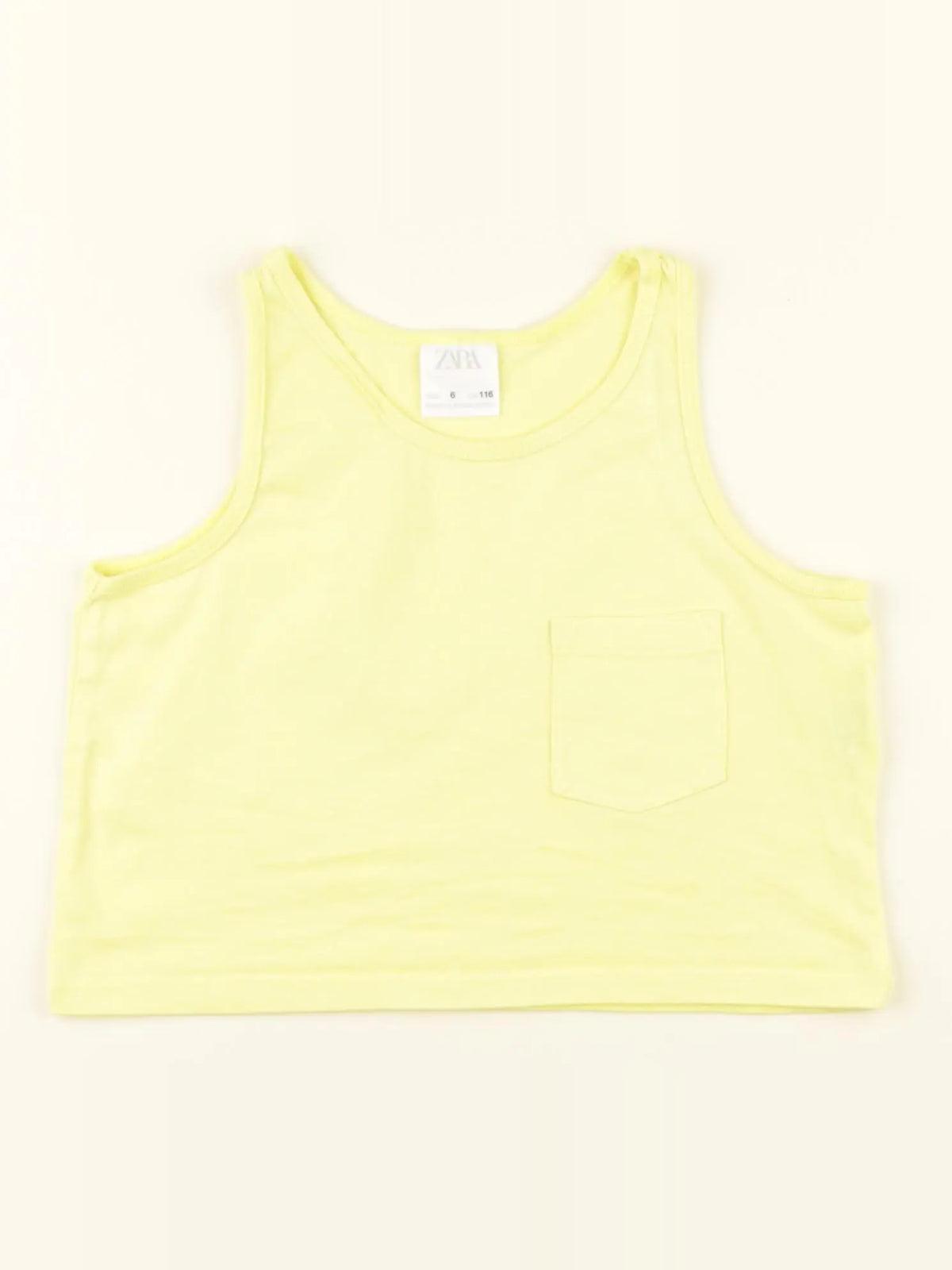 Zara - débardeur jaune - 6 ans