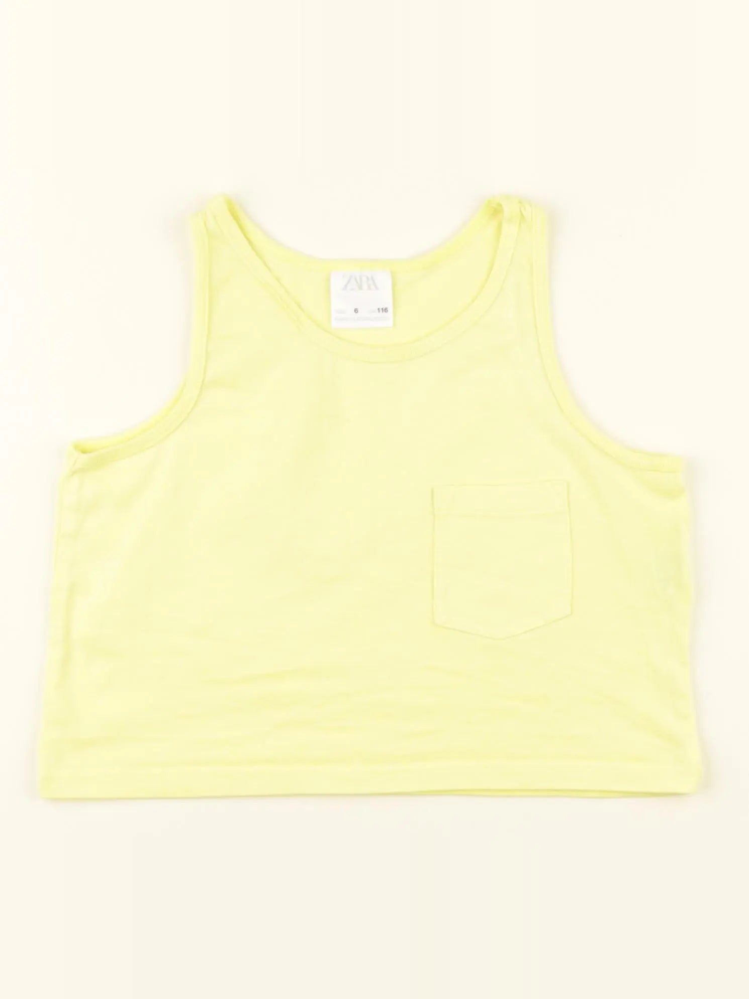 Zara - débardeur jaune - 6 ans