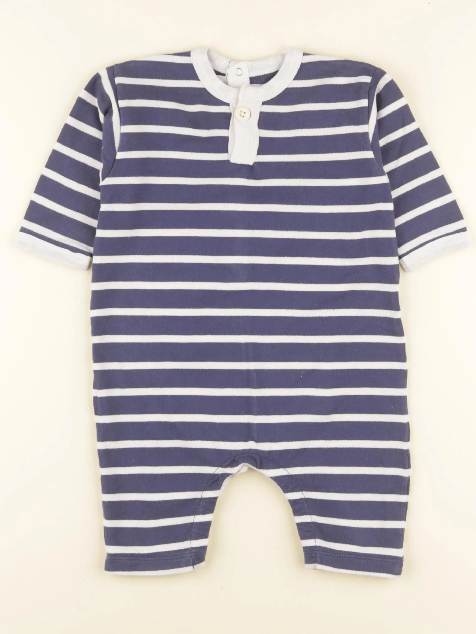 Petit Bateau - combinaison bleu - 6 mois