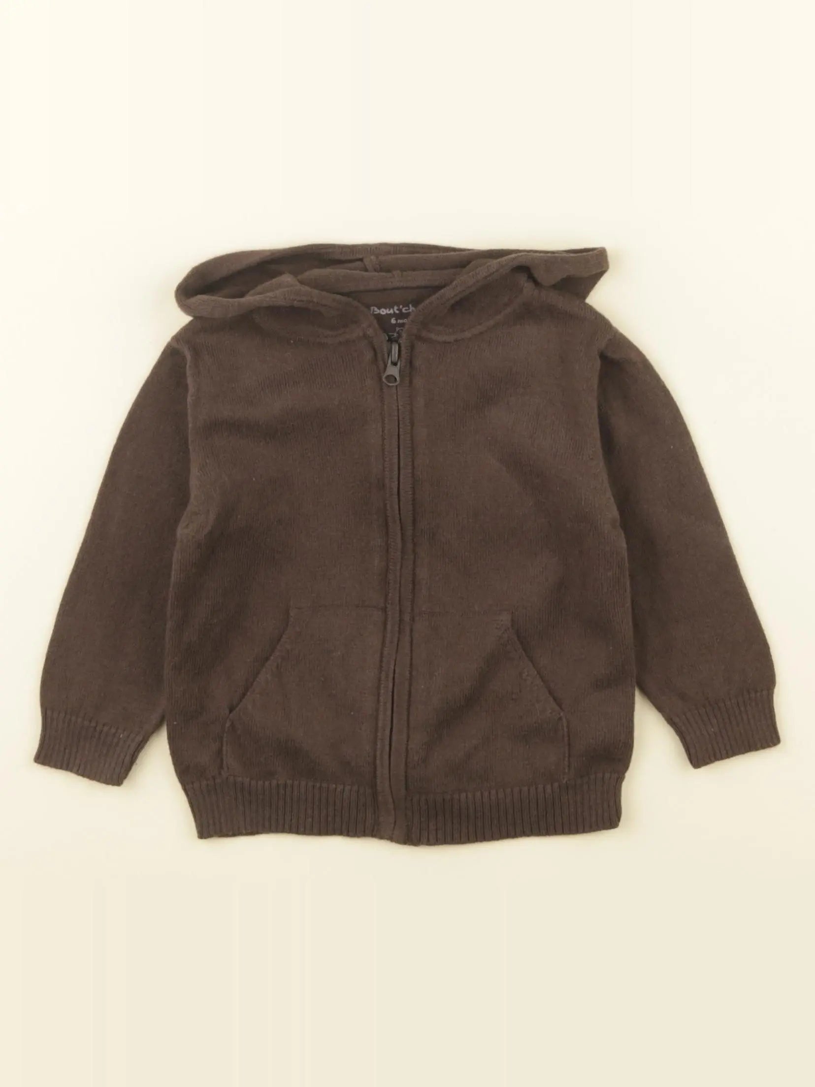 Boutchou - gilet marron - 6 mois