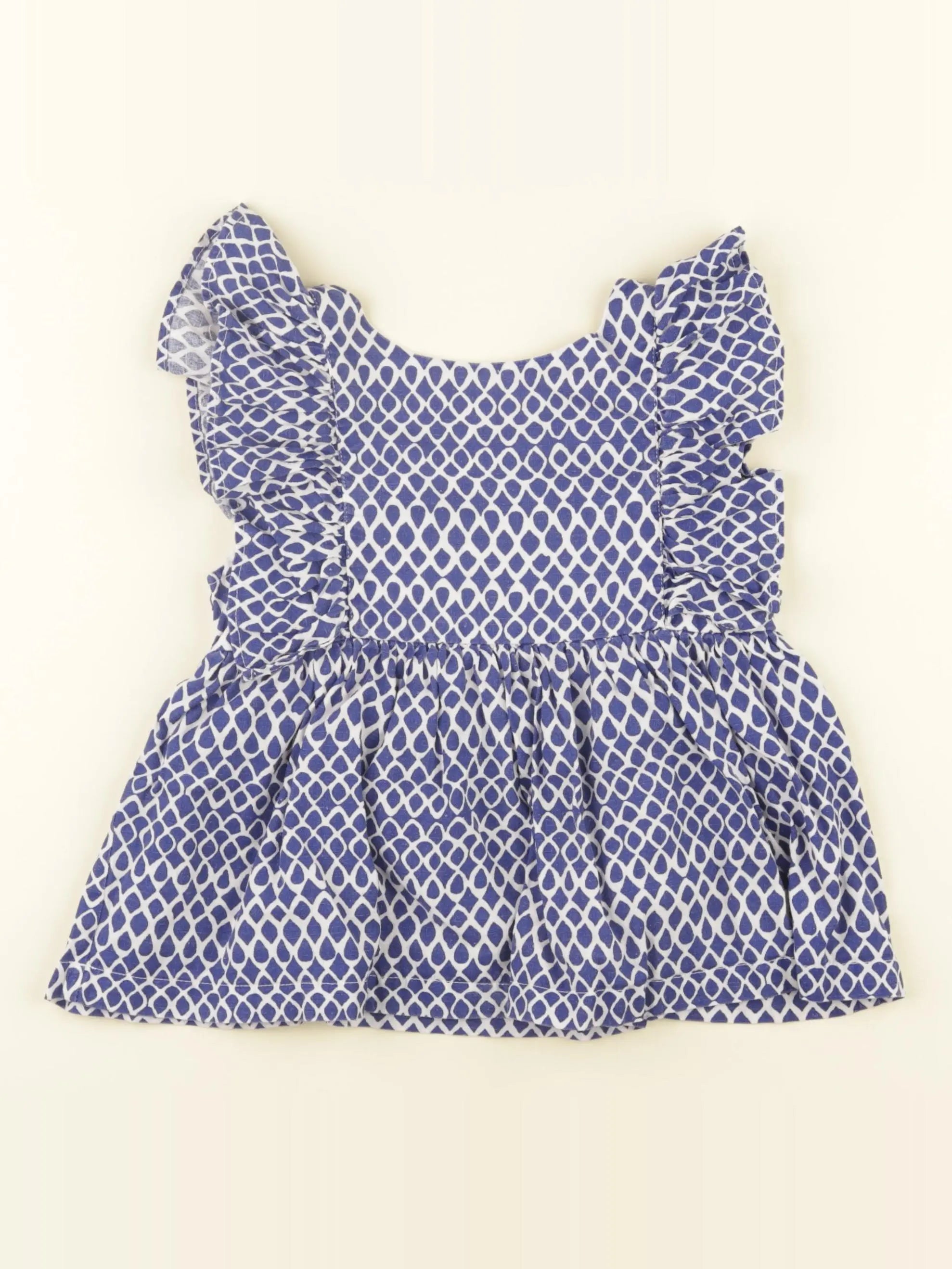 Mango - blouse bleu - 7 ans