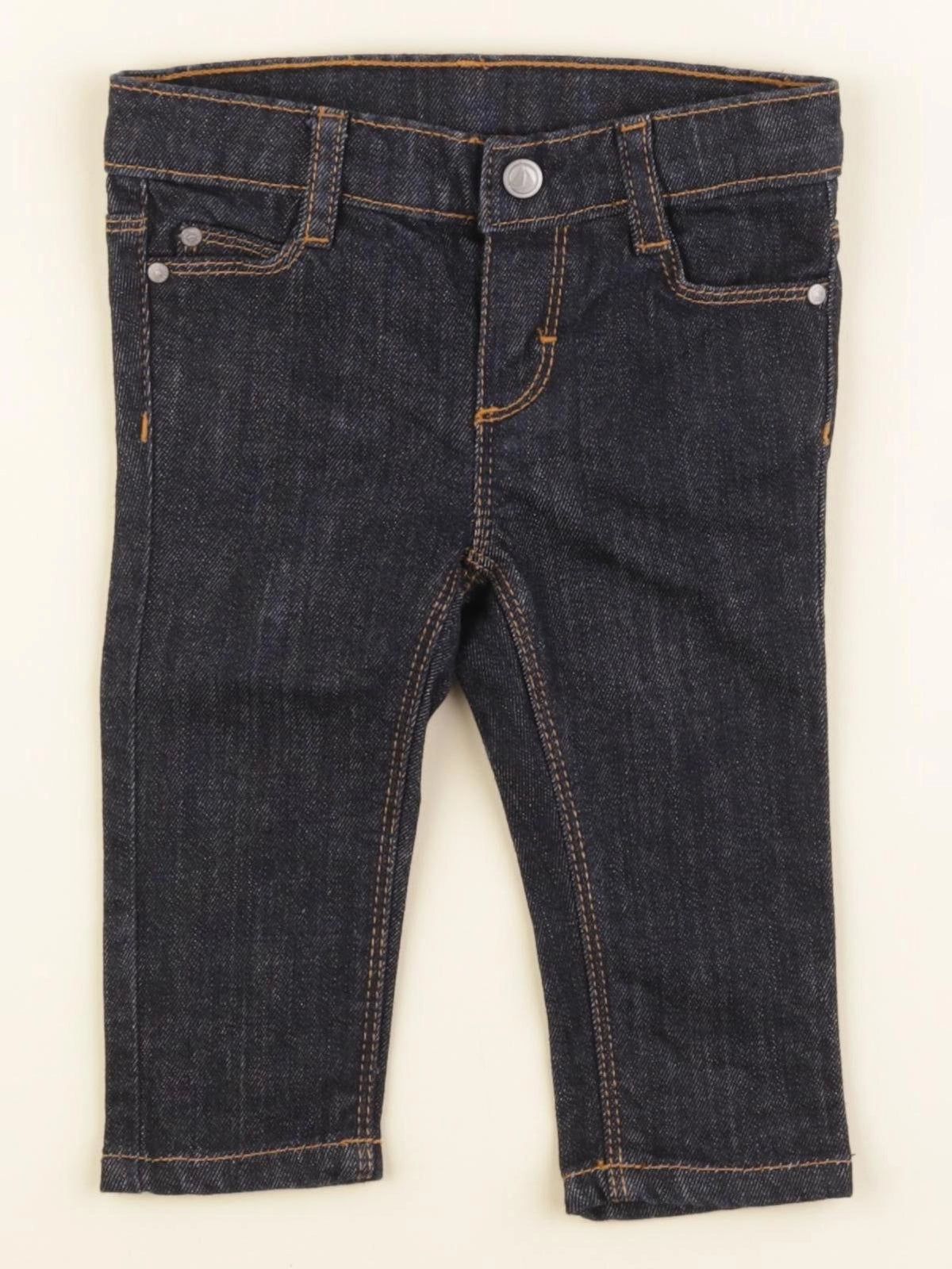 Petit Bateau - jean bleu - 6 mois