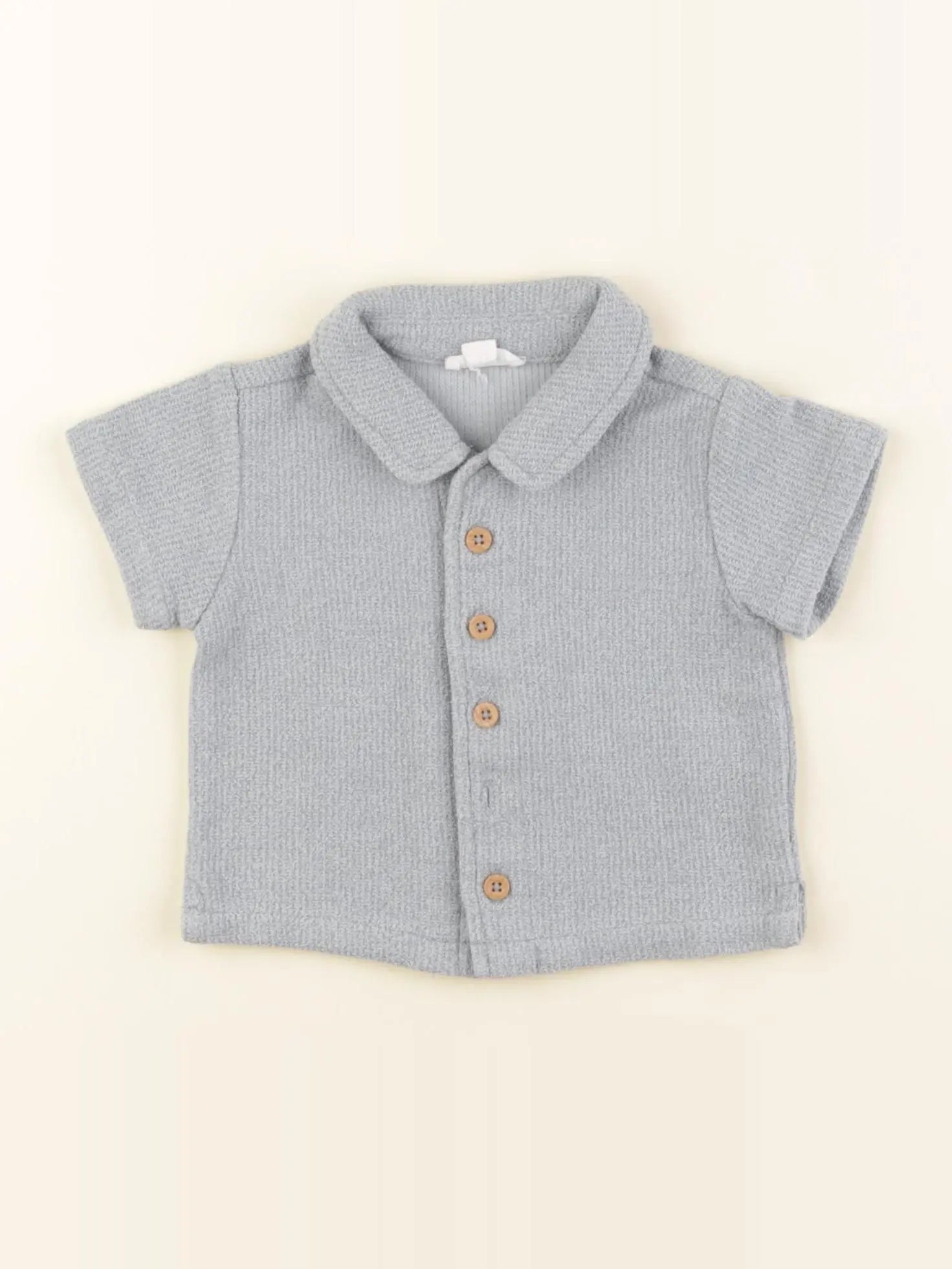 Vertbaudet - polo bleu - 3 mois