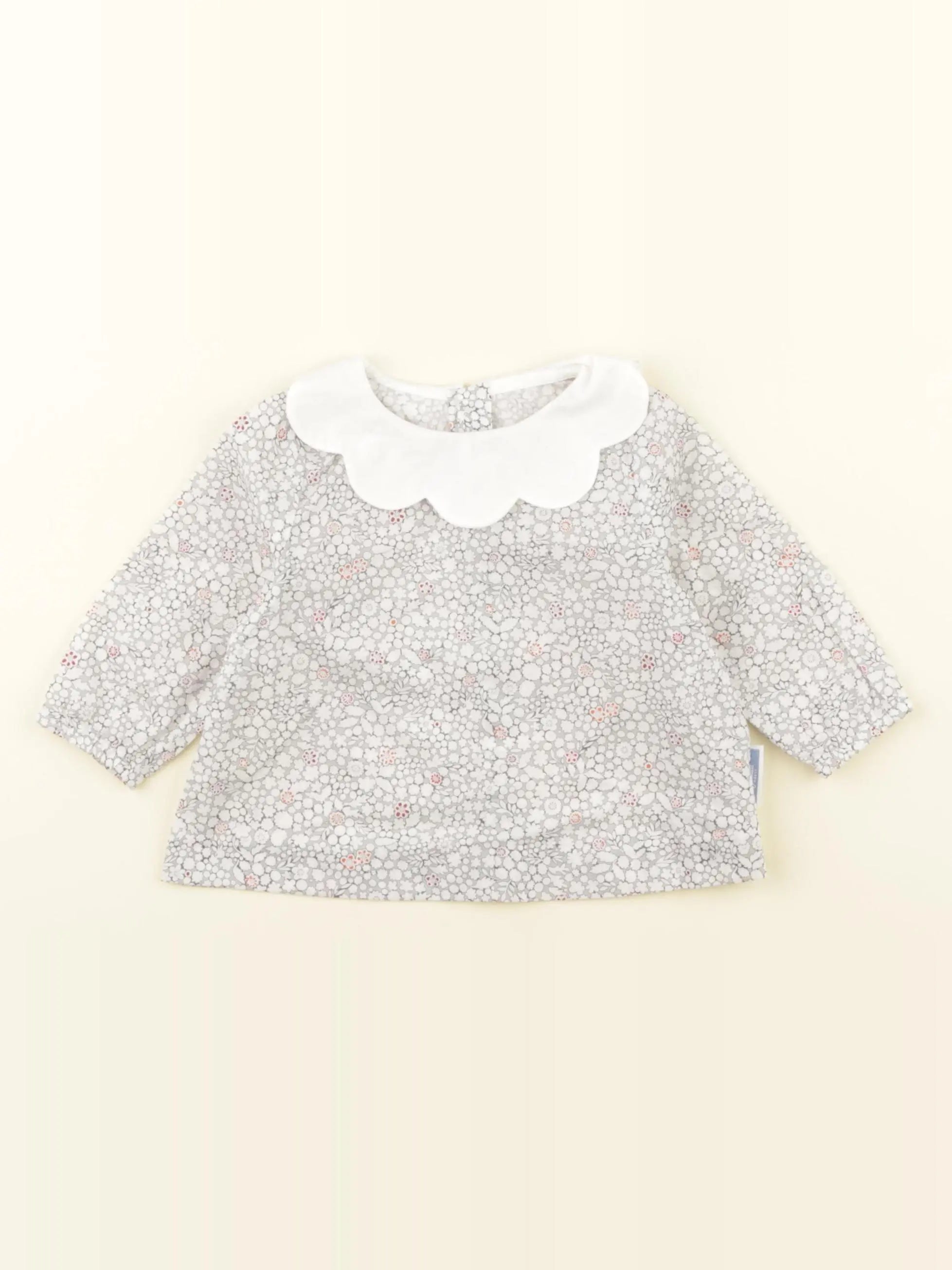 Jacadi - blouse liberty gris - 6 mois