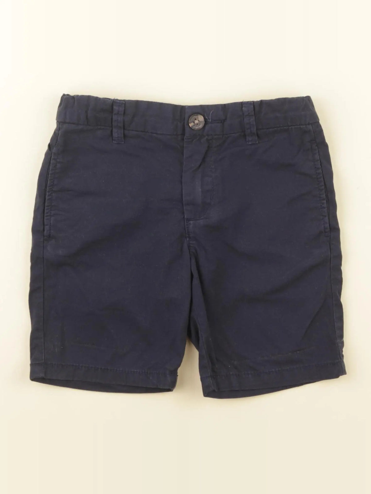 H&M - short bleu - 3/4 ans