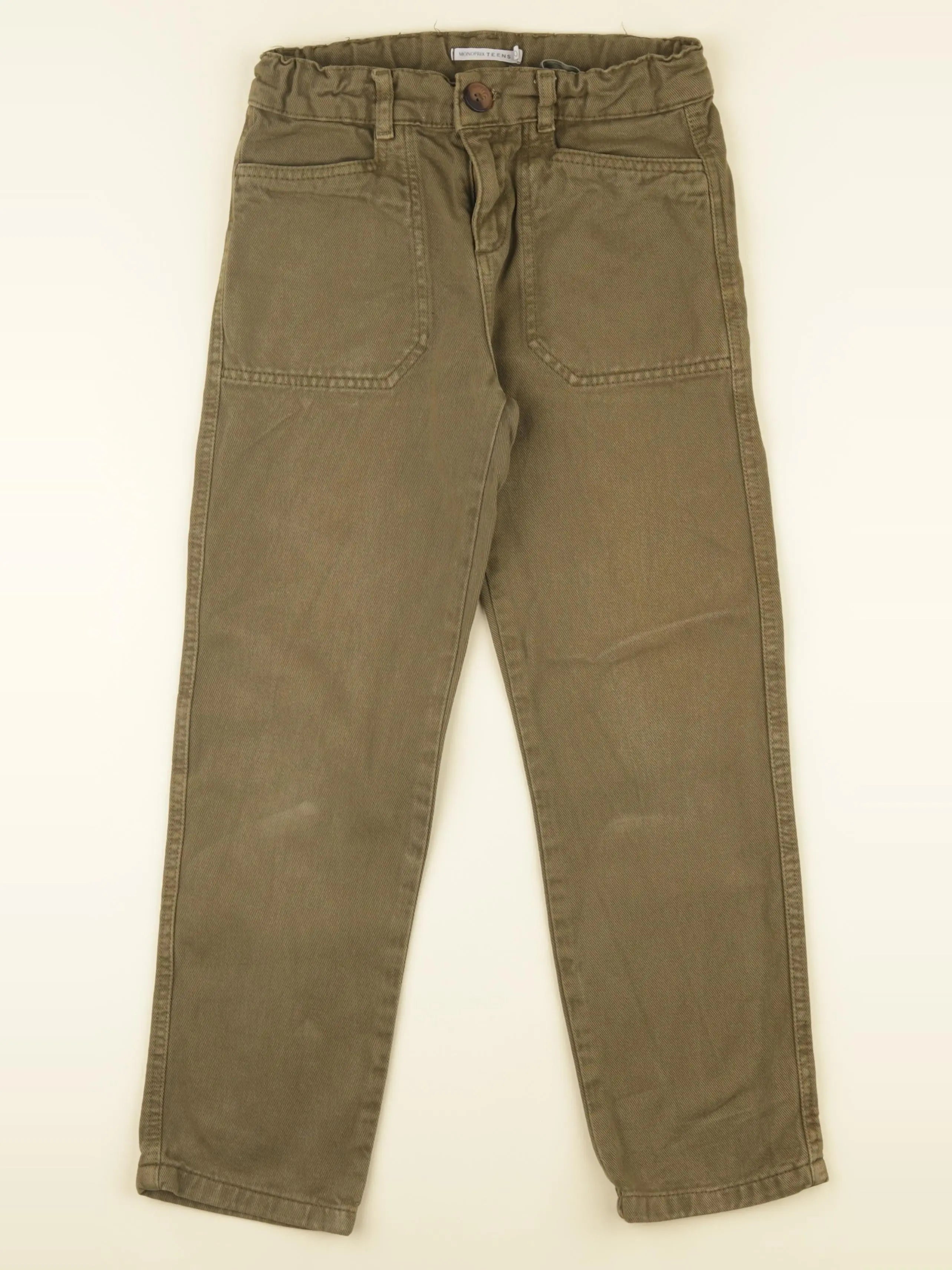 Monoprix - pantalon vert - 10 ans