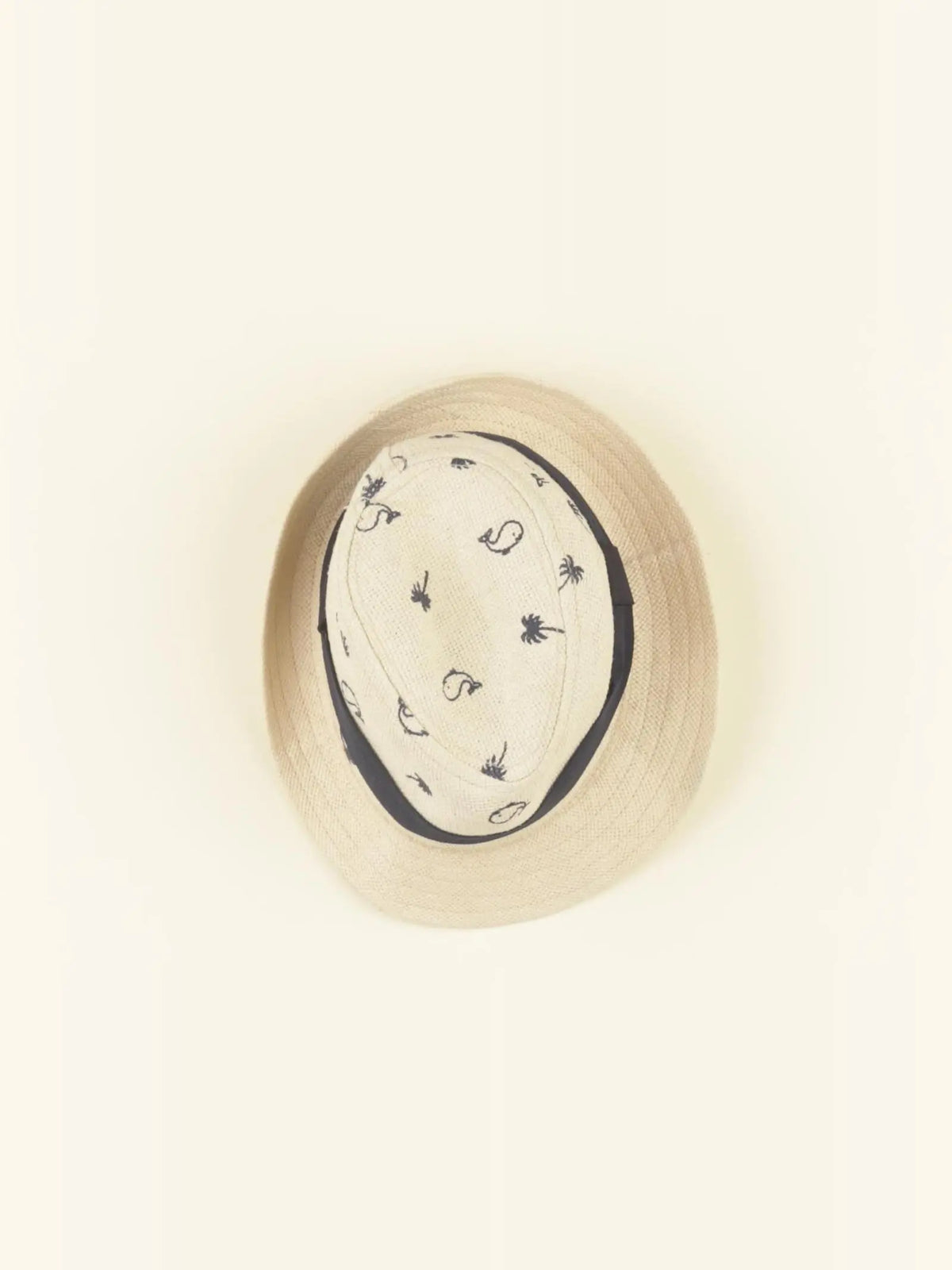 Vertbaudet - chapeau beige, bleu - 3/6 mois