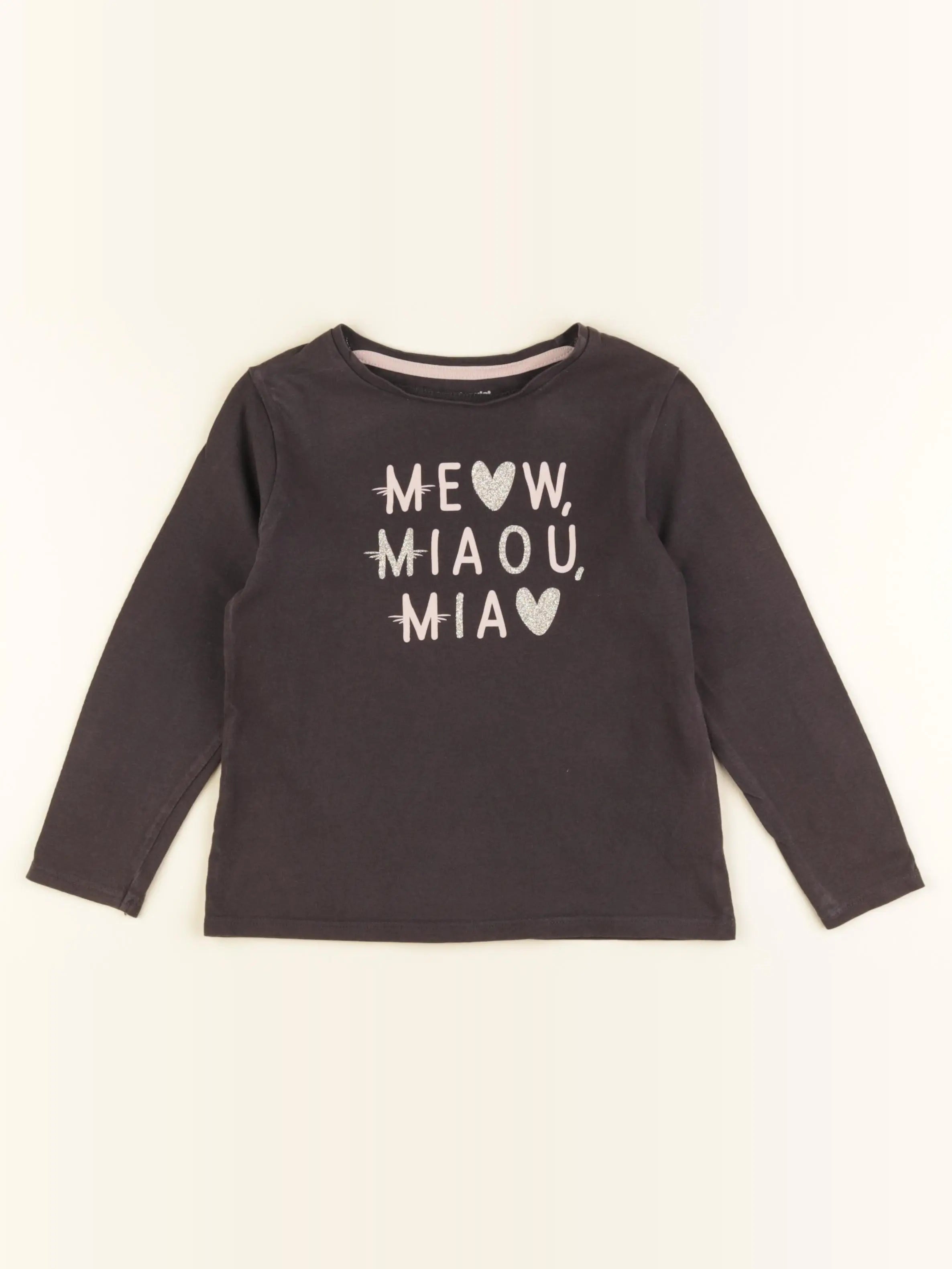 Vertbaudet - tee-shirt marron - 6 ans