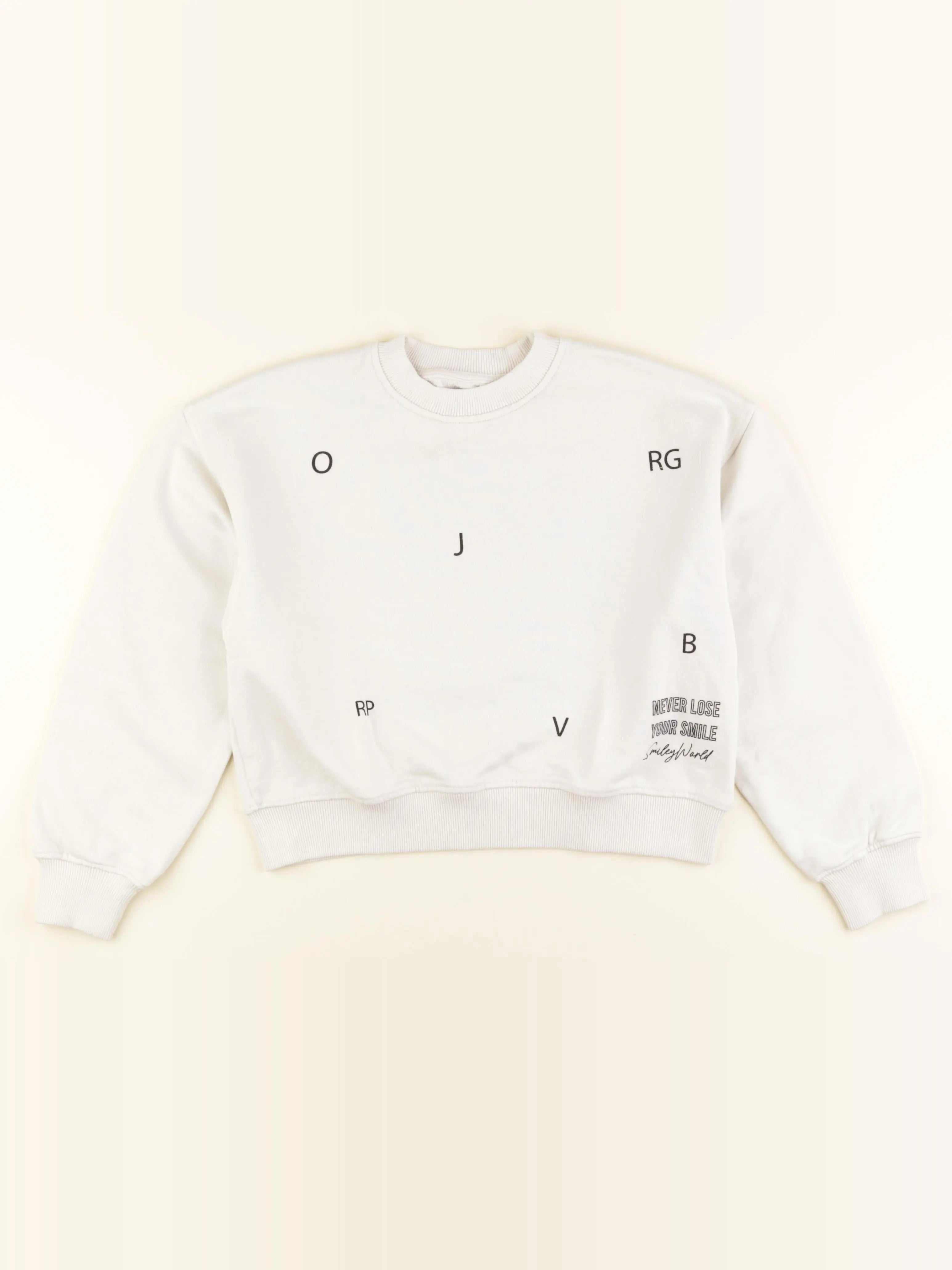 Zara - sweat blanc - 9/10 ans