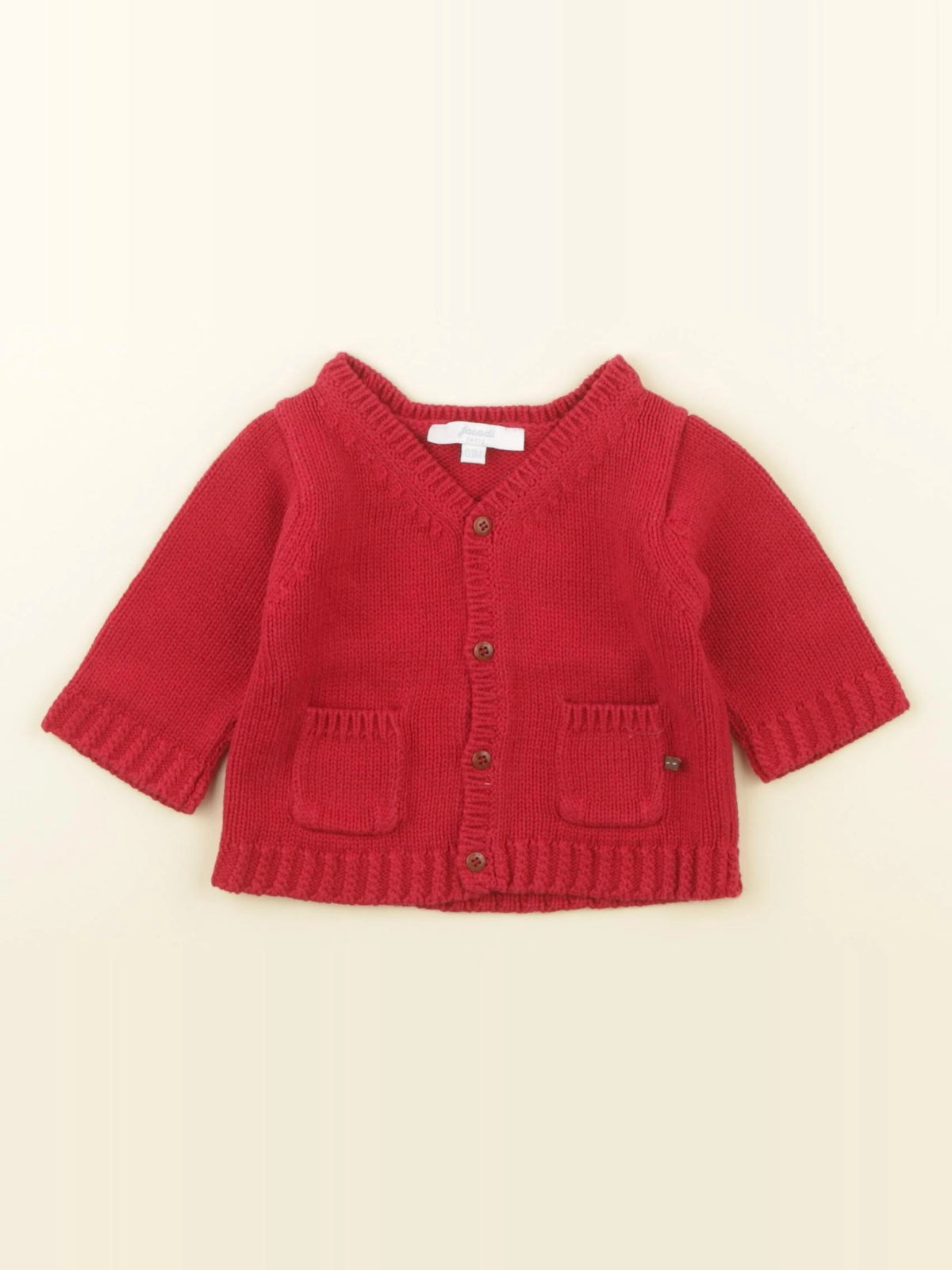 Jacadi - gilet rouge - 3 mois