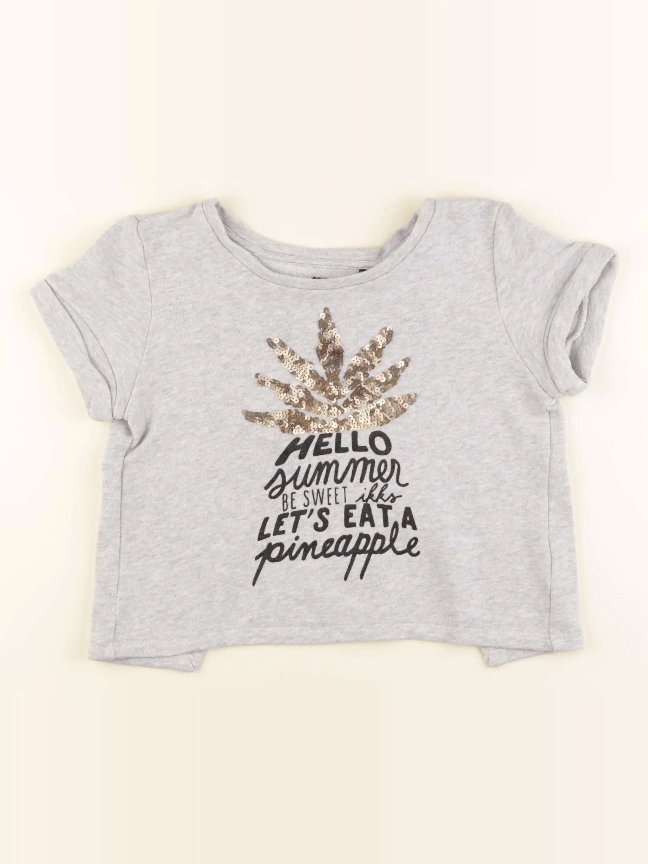 IKKS - sweat gris - 10 ans