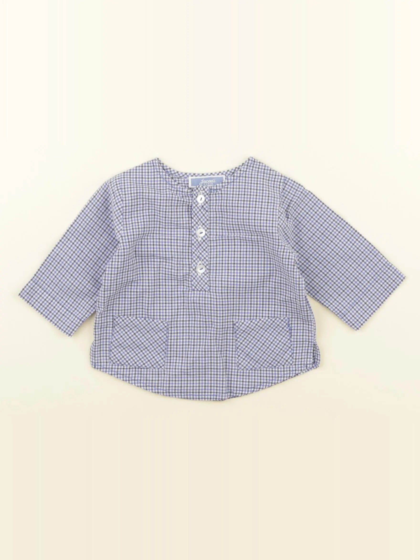 Jacadi - chemise bleu - 1 mois
