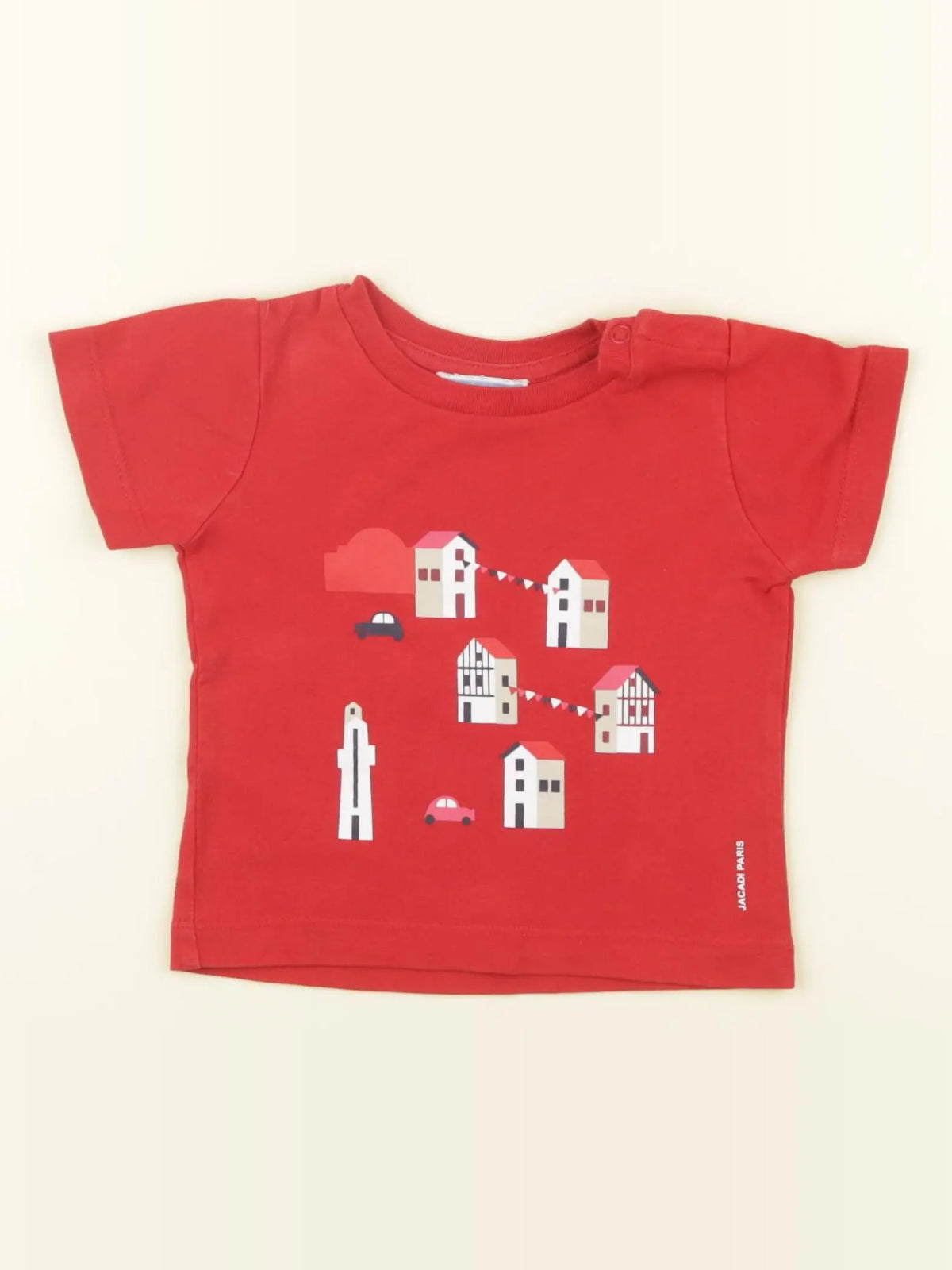 Jacadi - tee-shirt rouge - 6 mois