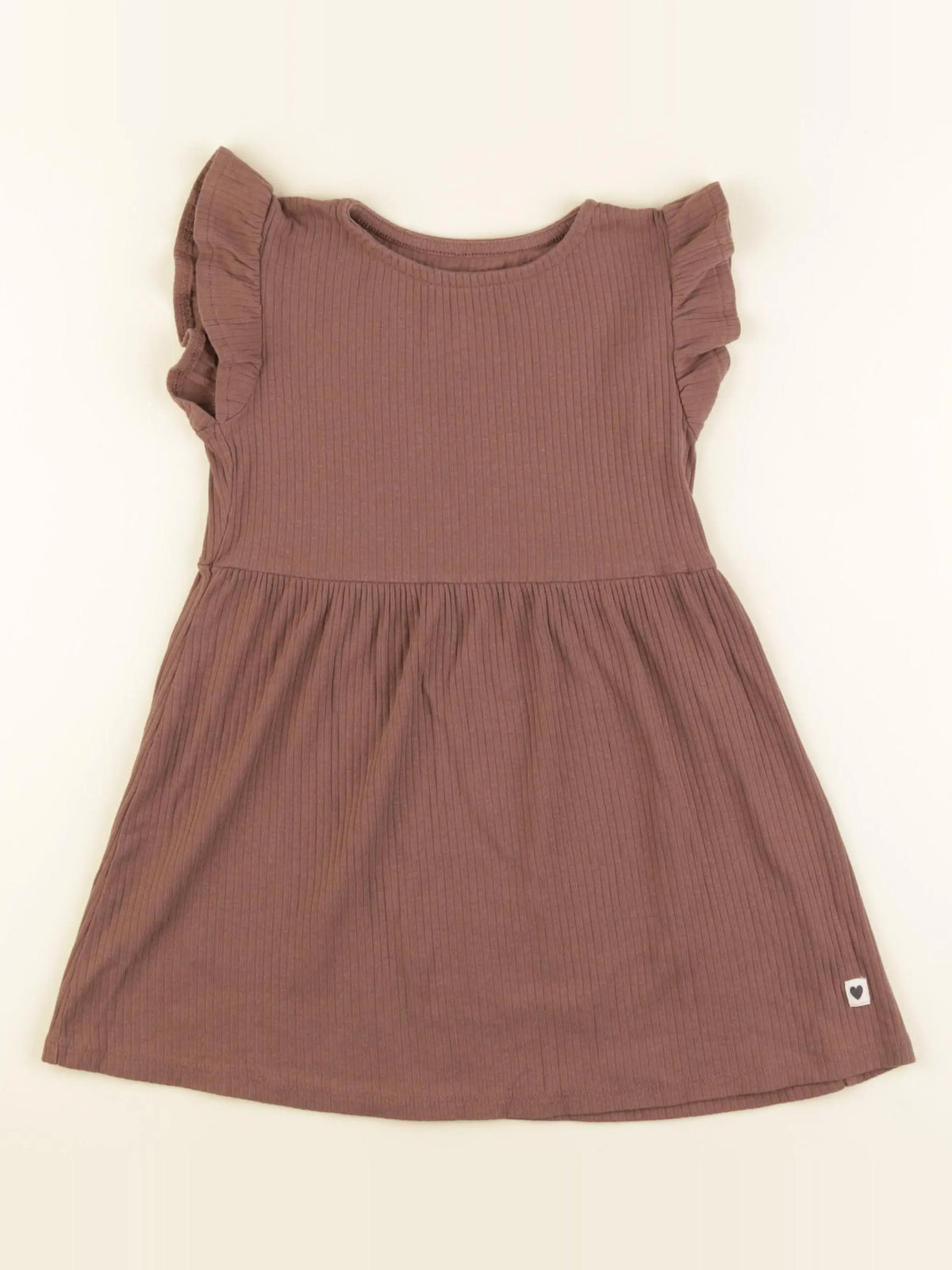 H&M - robe marron - 2/4 ans