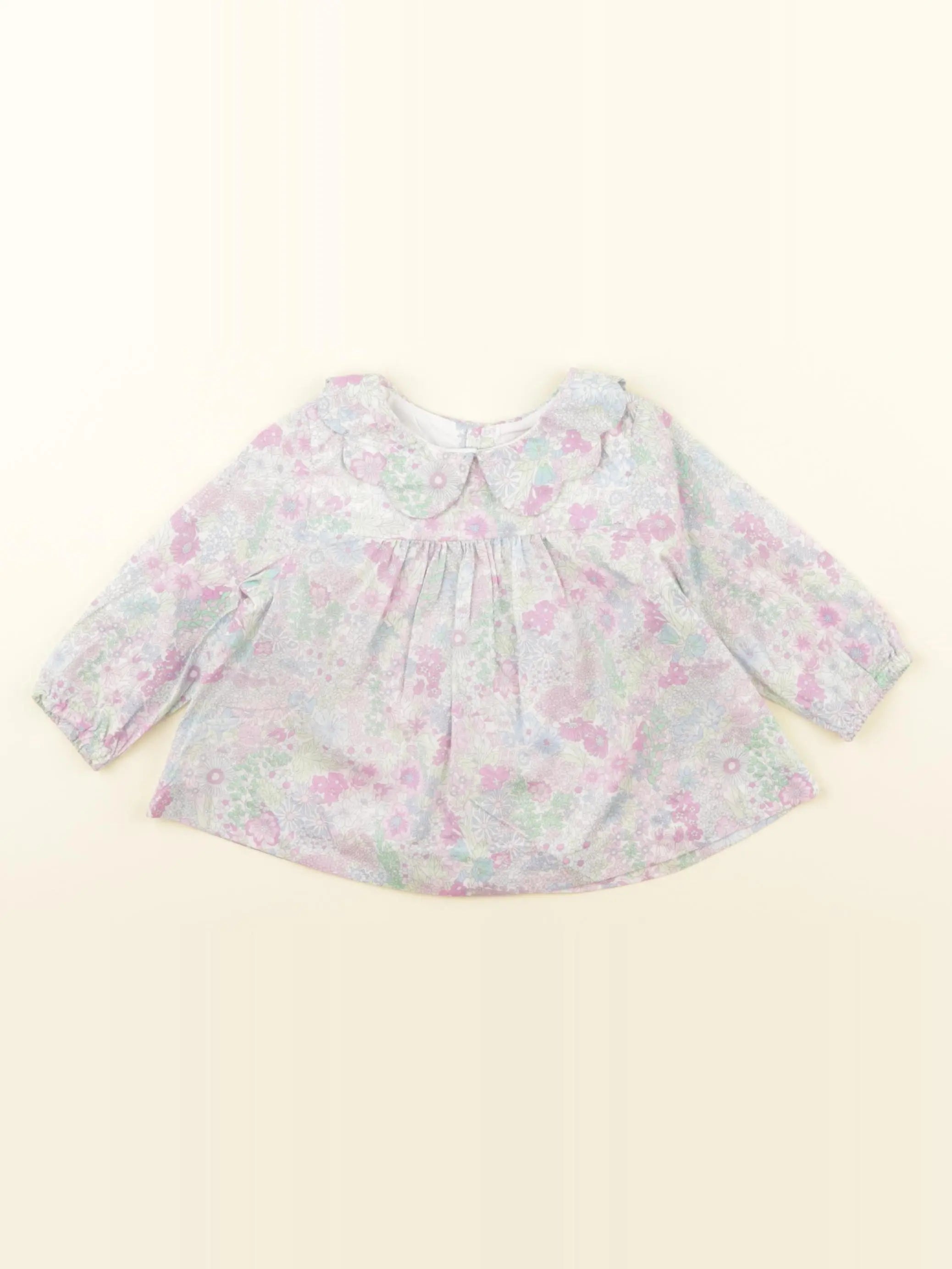 Jacadi - blouse liberty multicolore - 6 mois