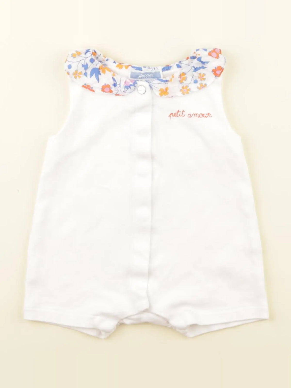 Jacadi - combinaison blanc - 4 mois
