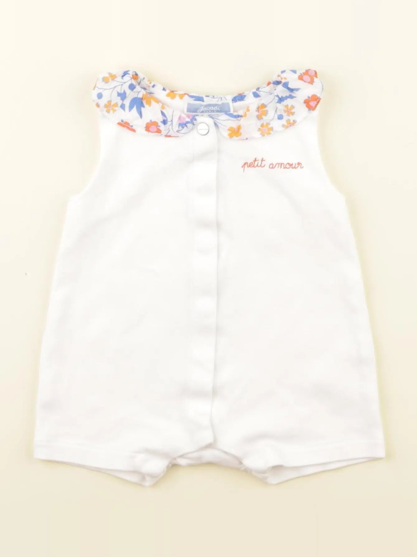 Jacadi - combinaison blanc - 4 mois