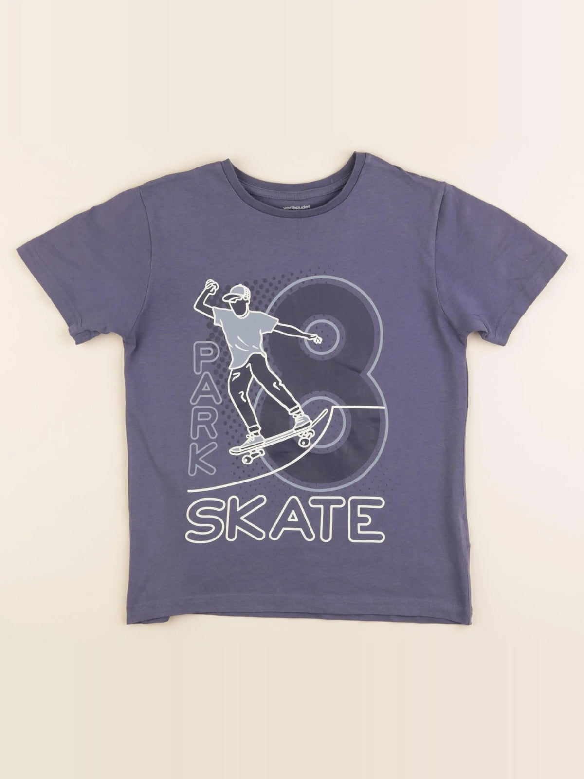 Vertbaudet - tee-shirt bleu - 10 ans