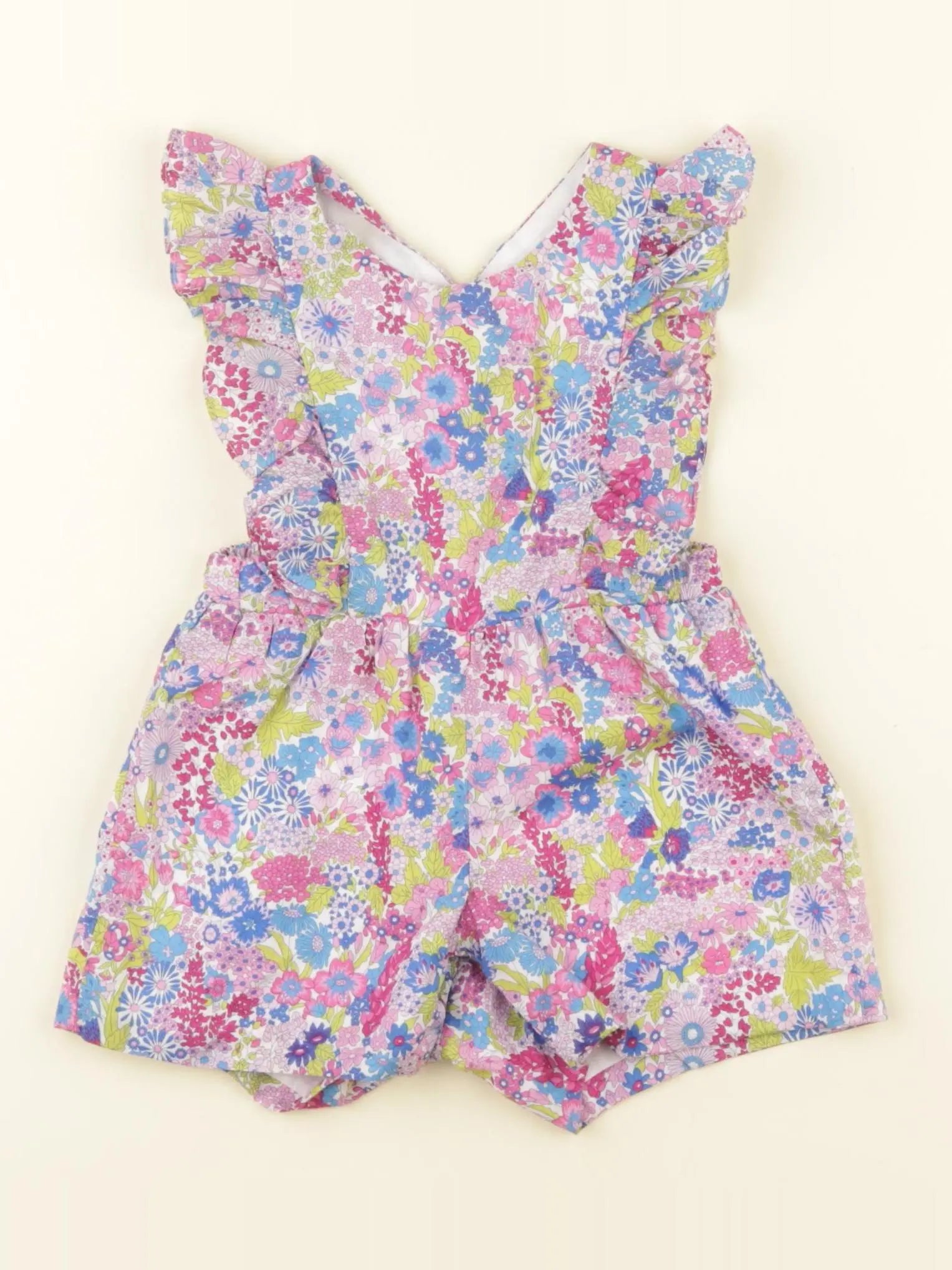 Jacadi - combinaison liberty multicolore - 6 mois