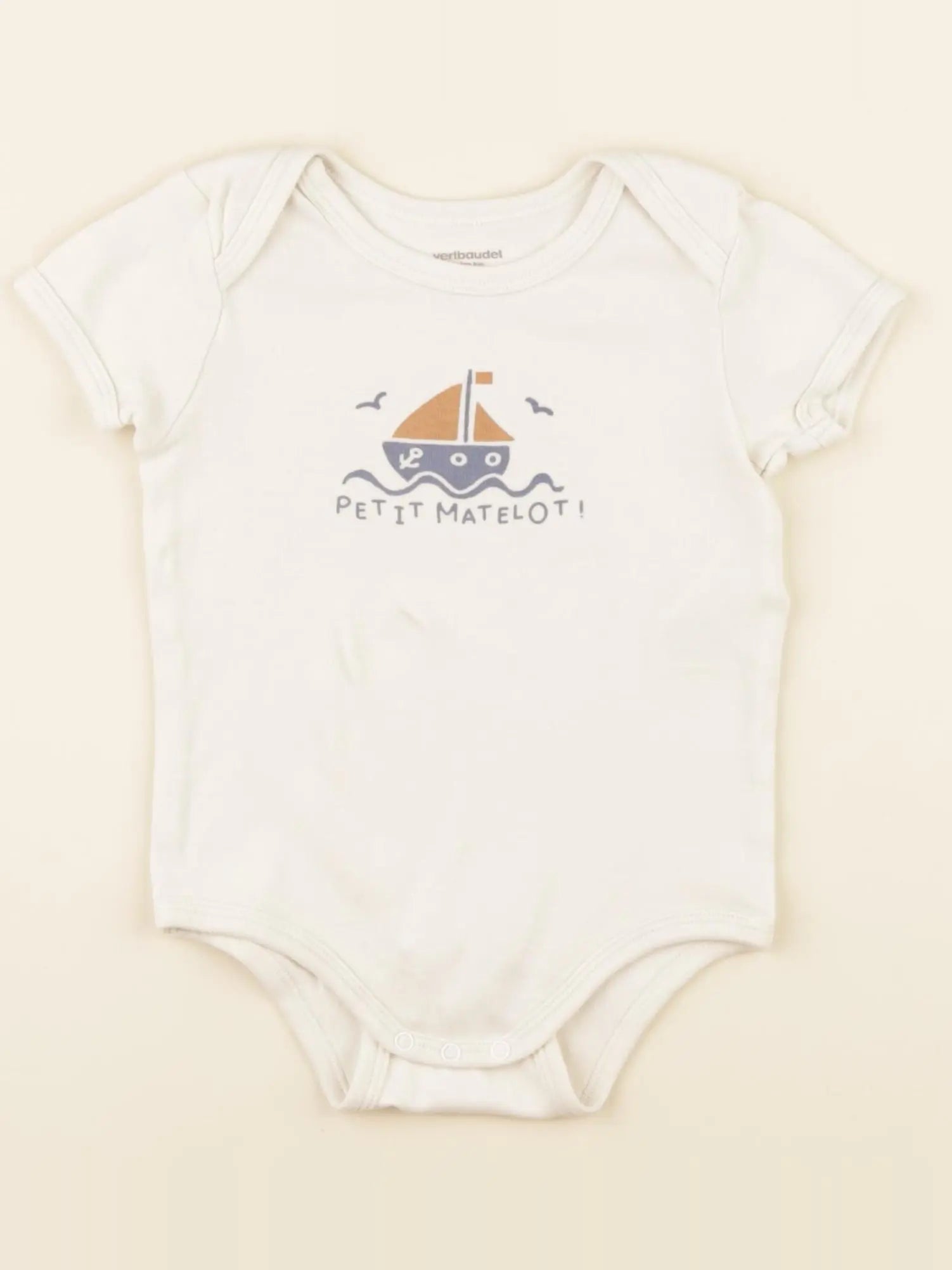 Vertbaudet - body beige - 36 mois