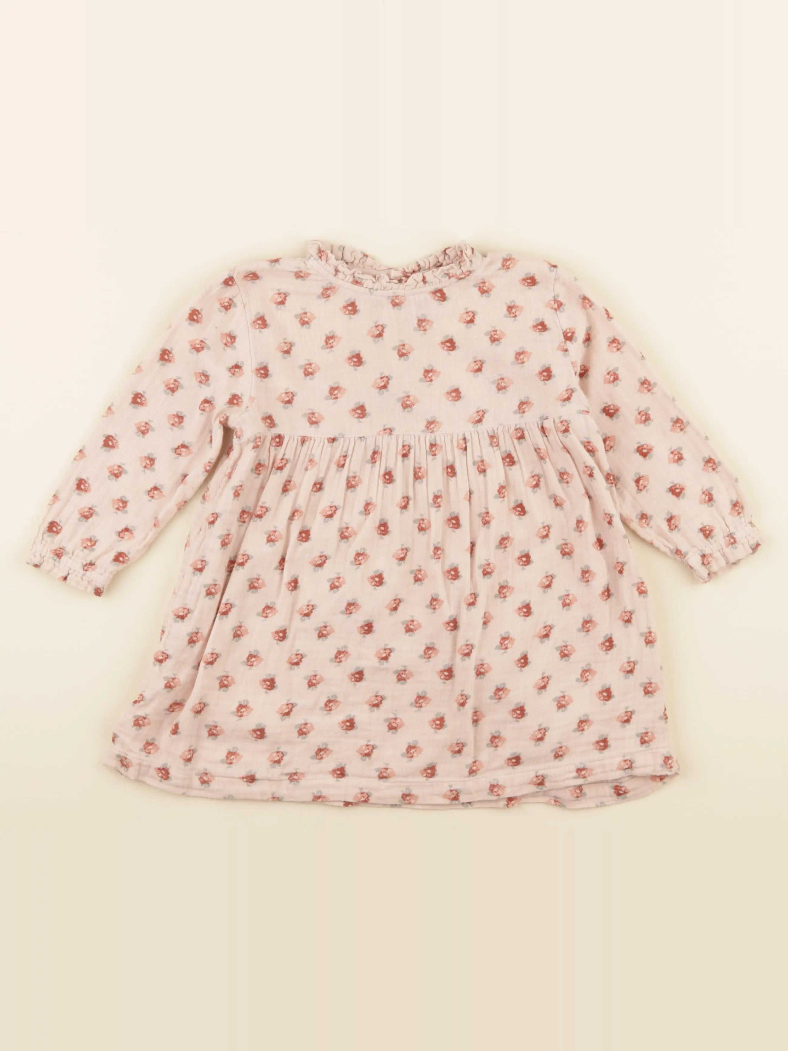 Petit Bateau - robe rose - 24 mois