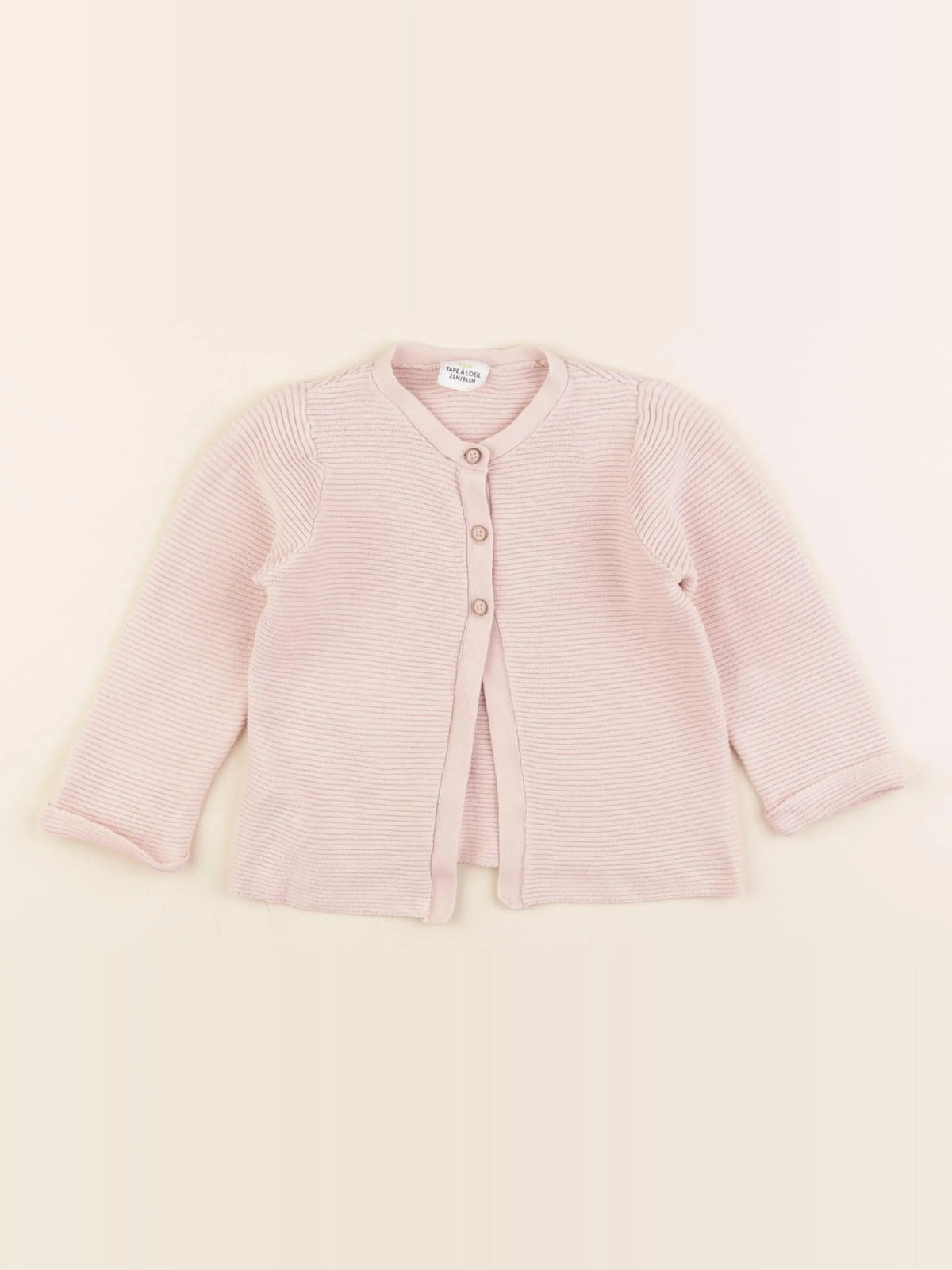 Tape à l'oeil - gilet rose - 2 ans