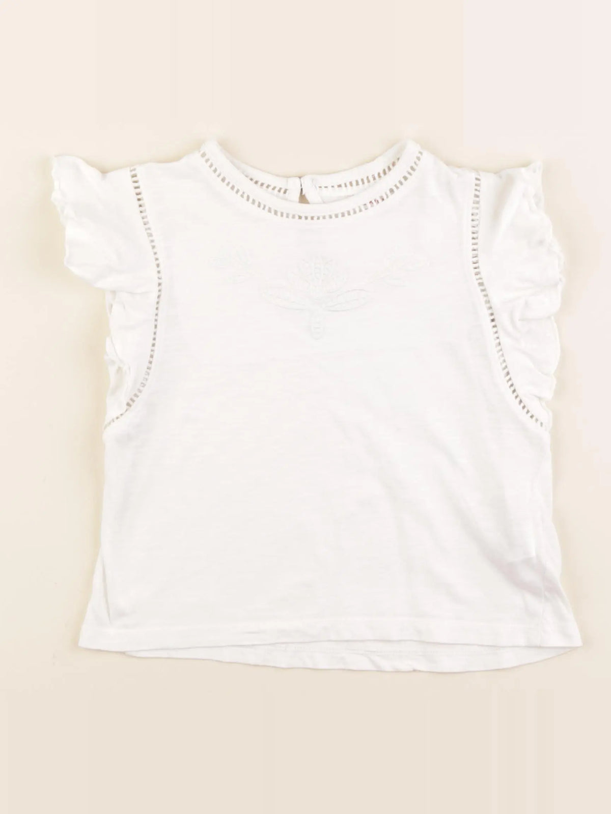 Monoprix - tee-shirt blanc - 5 ans