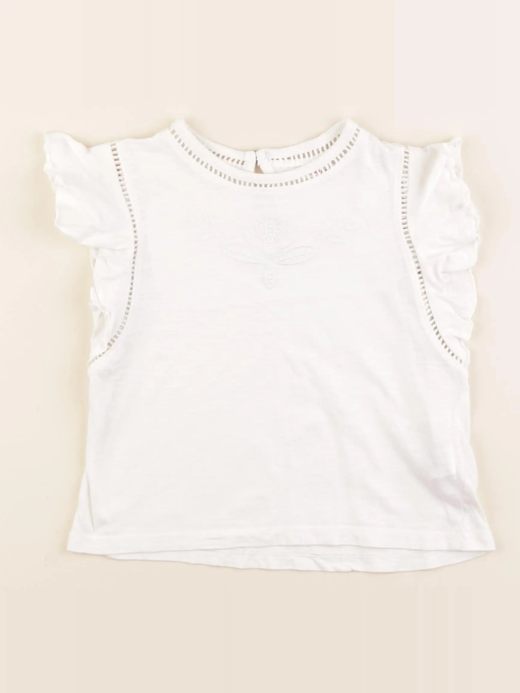 Monoprix - tee-shirt blanc - 5 ans