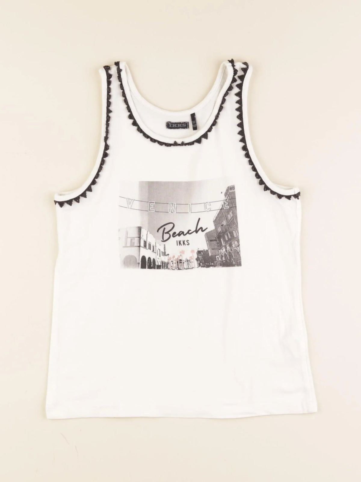 IKKS - tee-shirt blanc - 10 ans