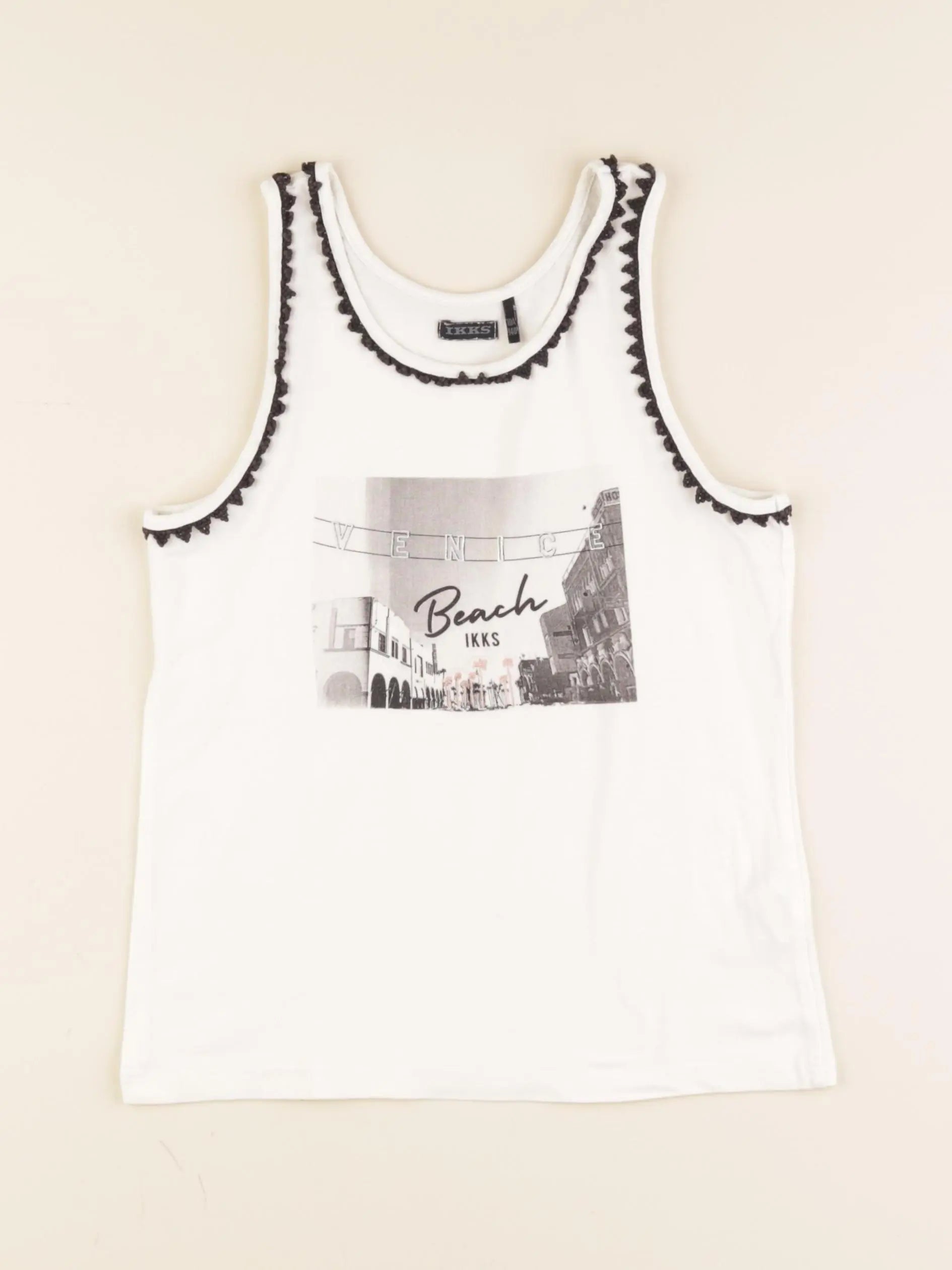 IKKS - tee-shirt blanc - 10 ans