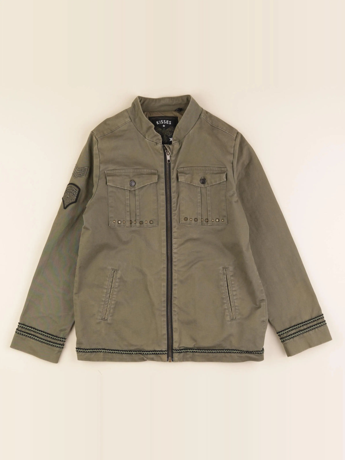 IKKS - veste imprimé au dos vert - 10 ans