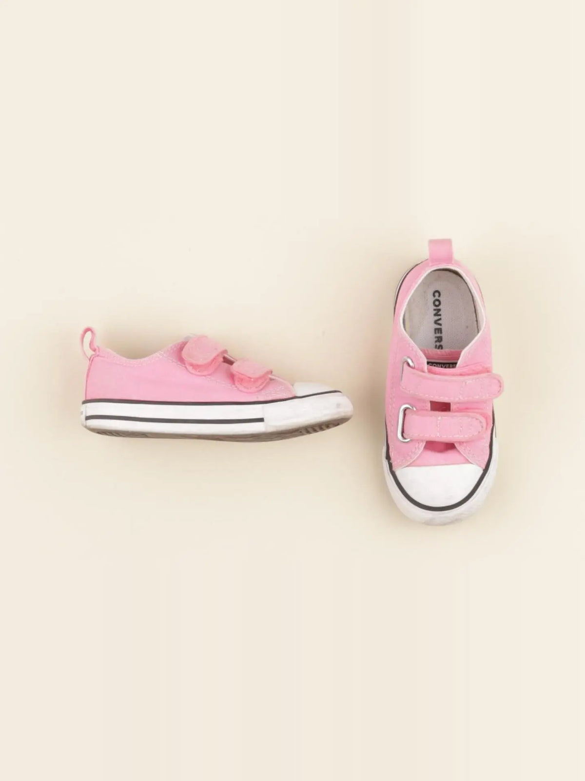 Converse - tennis à scratch/ lacets rose - pointure 23